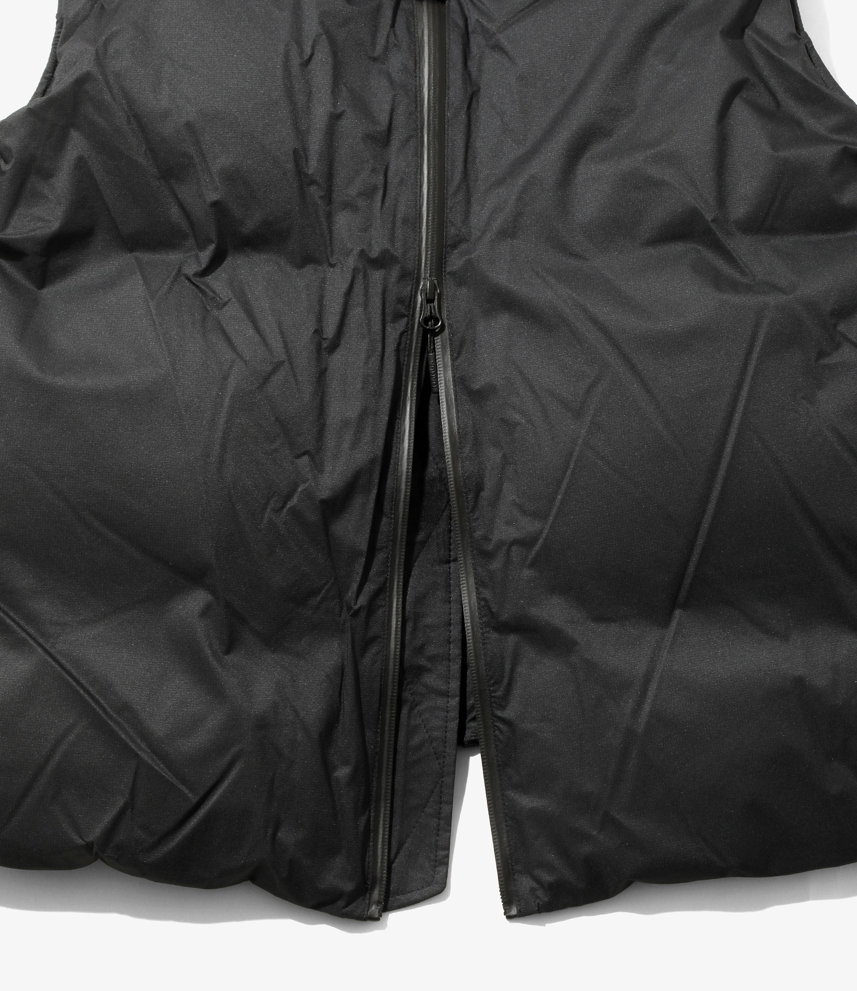 Down Zip Vest – Black Ripstop Nylon - Image 9