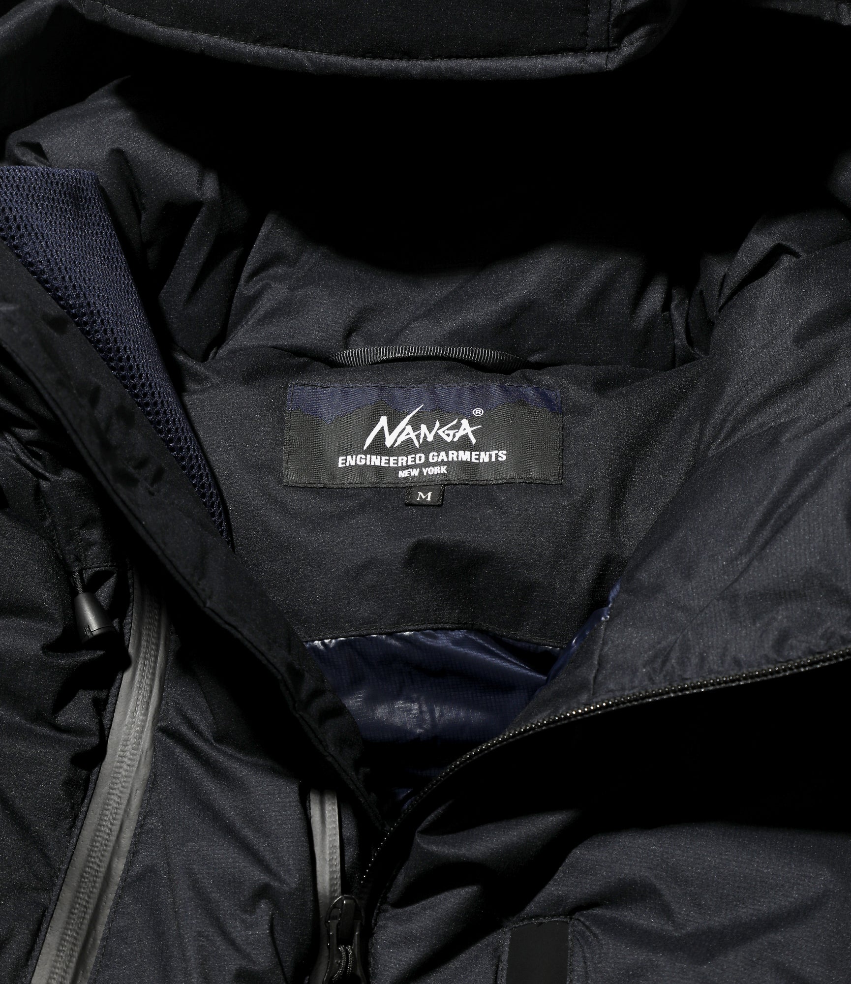 Down Zip Vest – Dark Navy Ripstop Nylon - Image 4