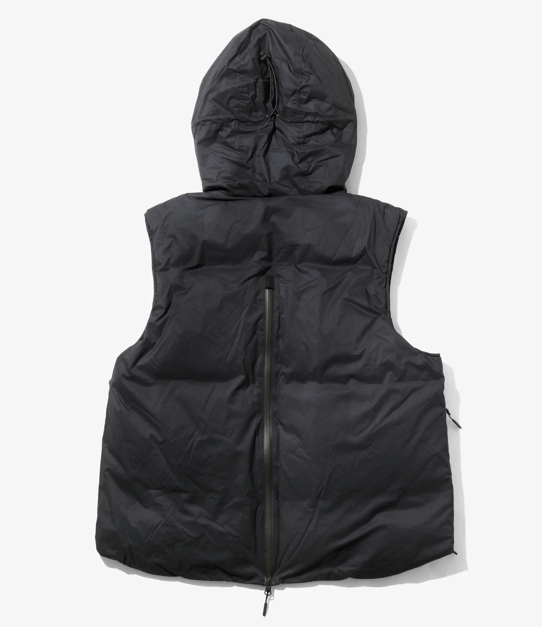 Down Zip Vest – Dark Navy Ripstop Nylon - Image 8