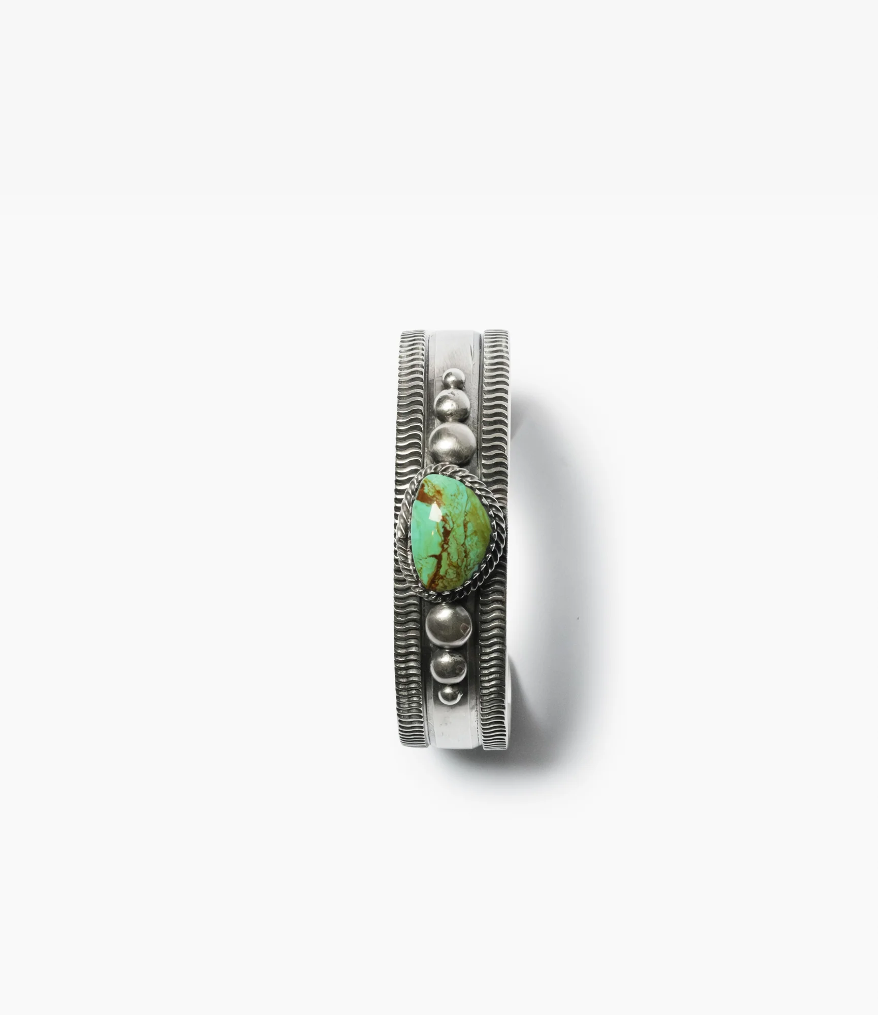 Navajo Inlay Cuff – Turquoise - Image 3