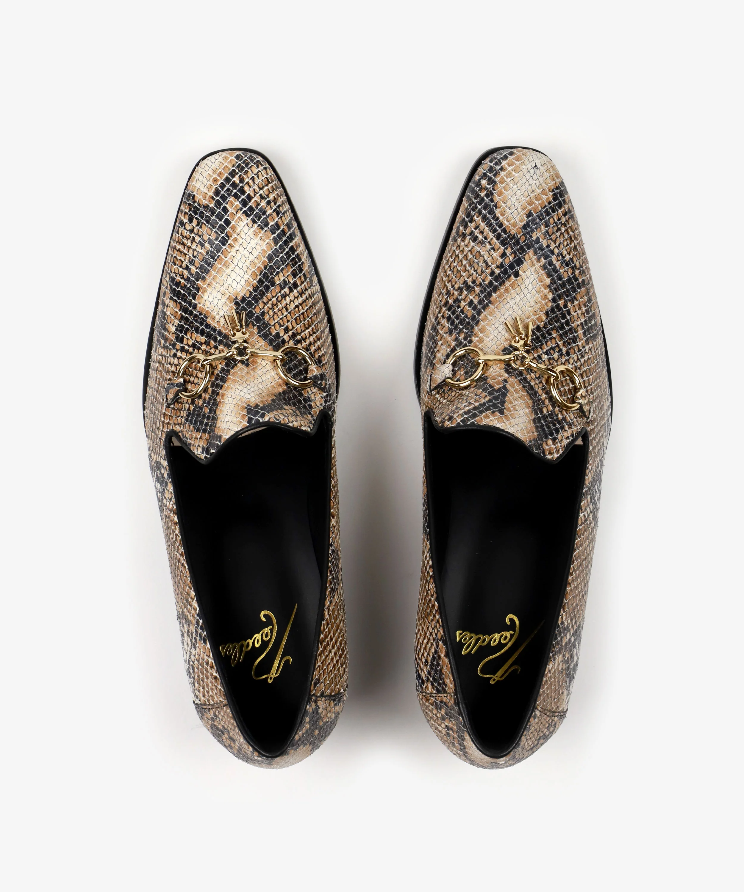 Tassel Bit Heeled Opera Shoe – Python Leather - Image 4