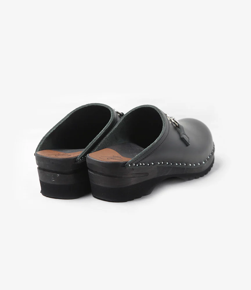 Tassel Bit 'Monet' Clog – Black Leather - Image 3