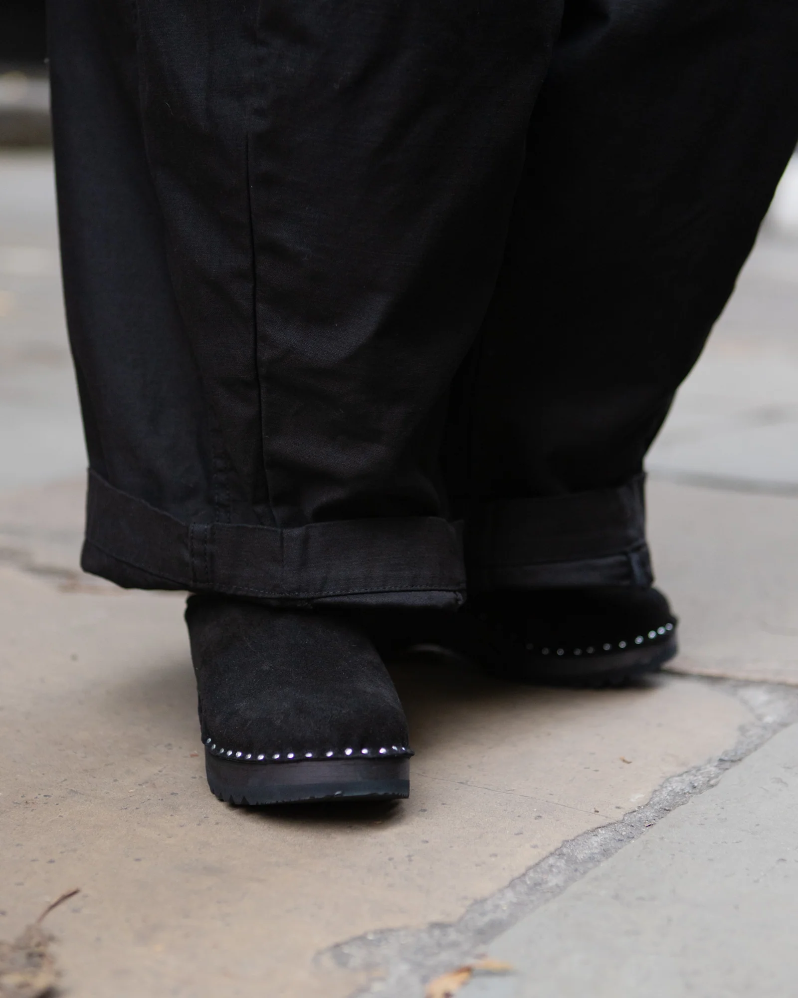 'Monet' Clog – Black Rough Out - Image 8