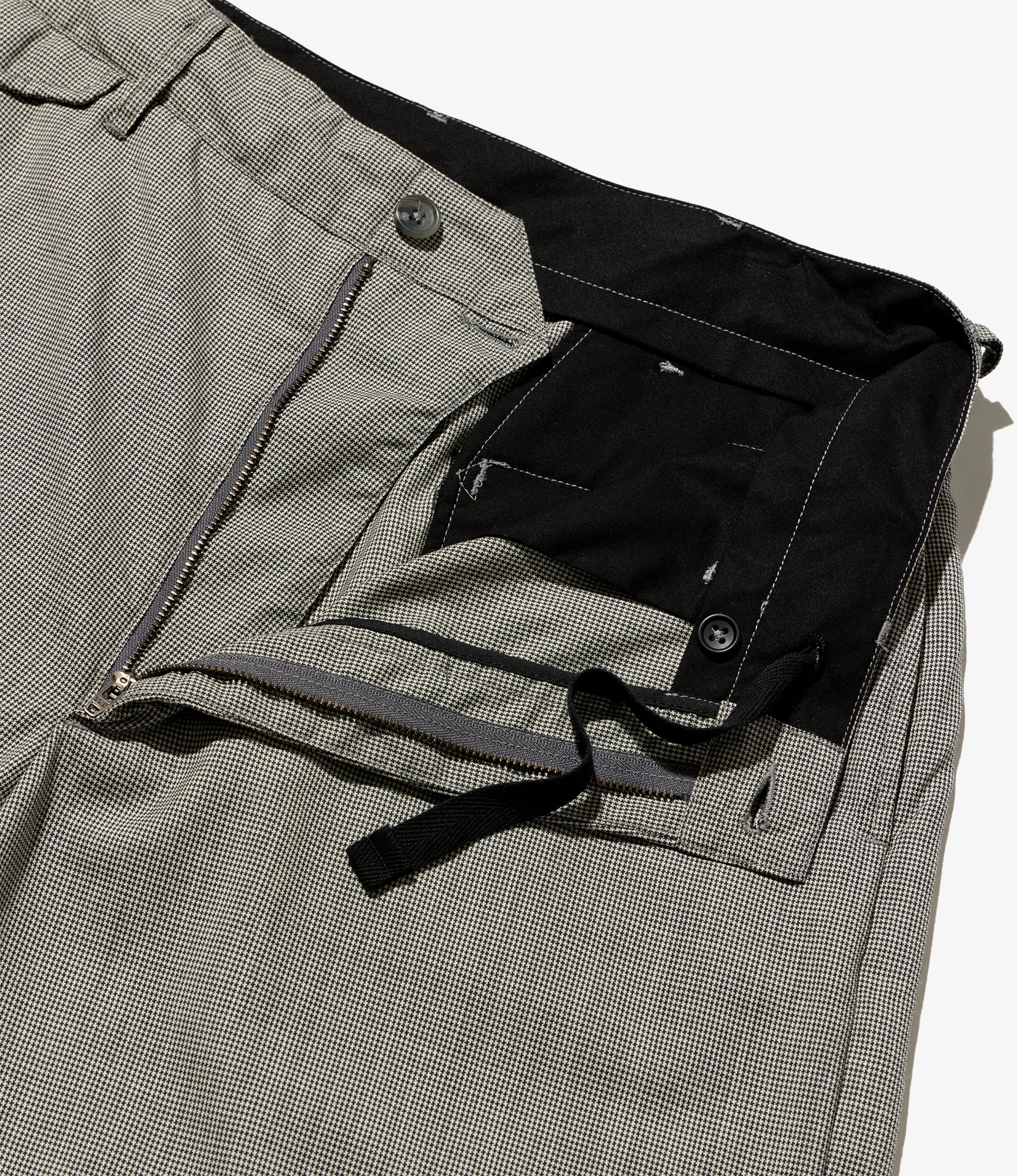 Officer Pant – Grey Micro Houndstooth Tropical Wool - Image 4