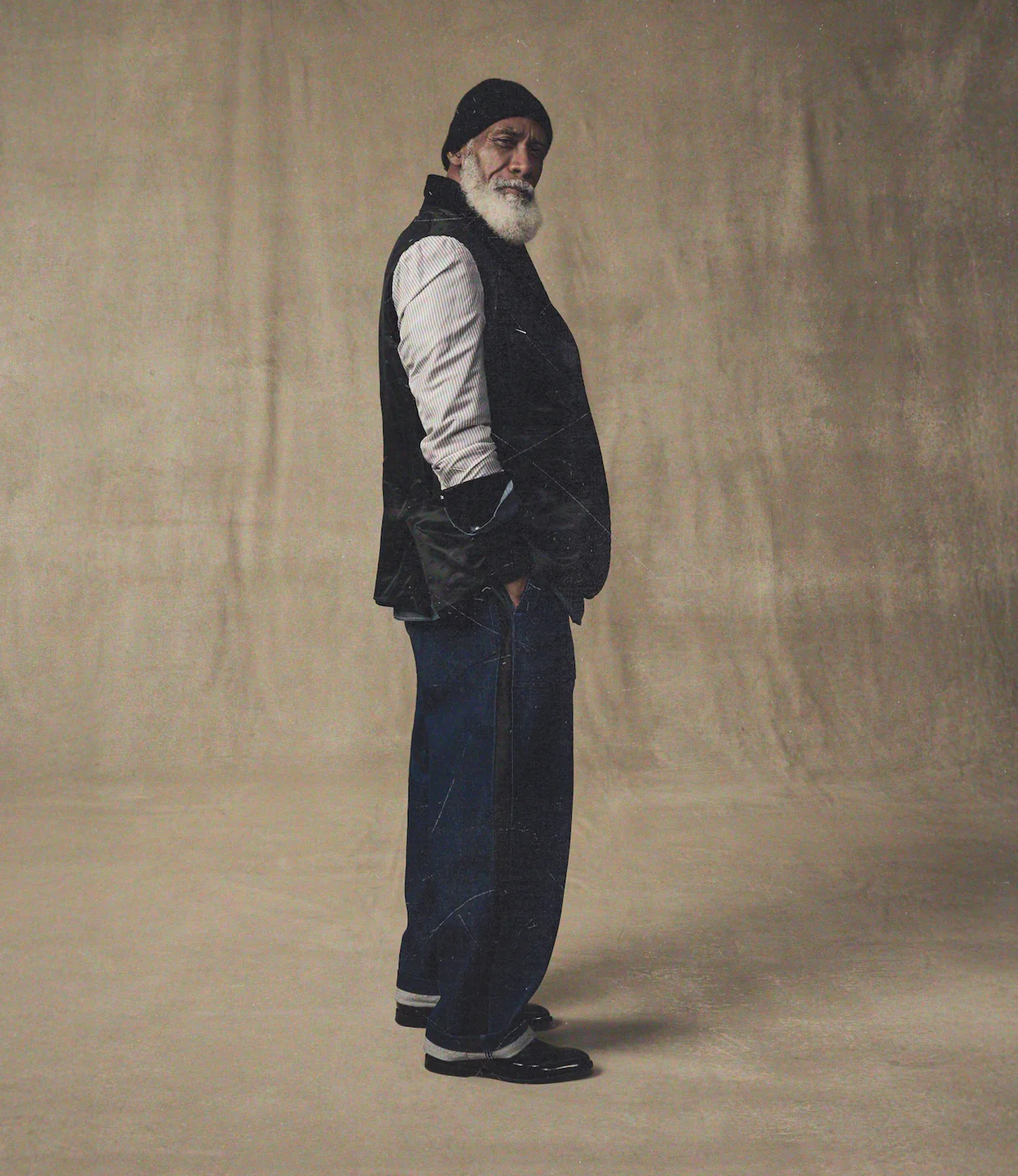 Oversized Tux Jacket – Black Corduroy - Image 9