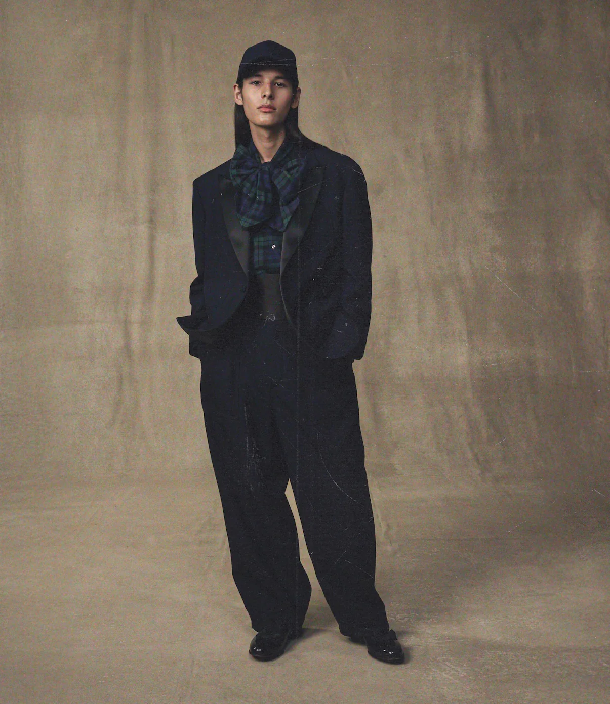 Oversized Tux Jacket – Navy Wool - Image 5