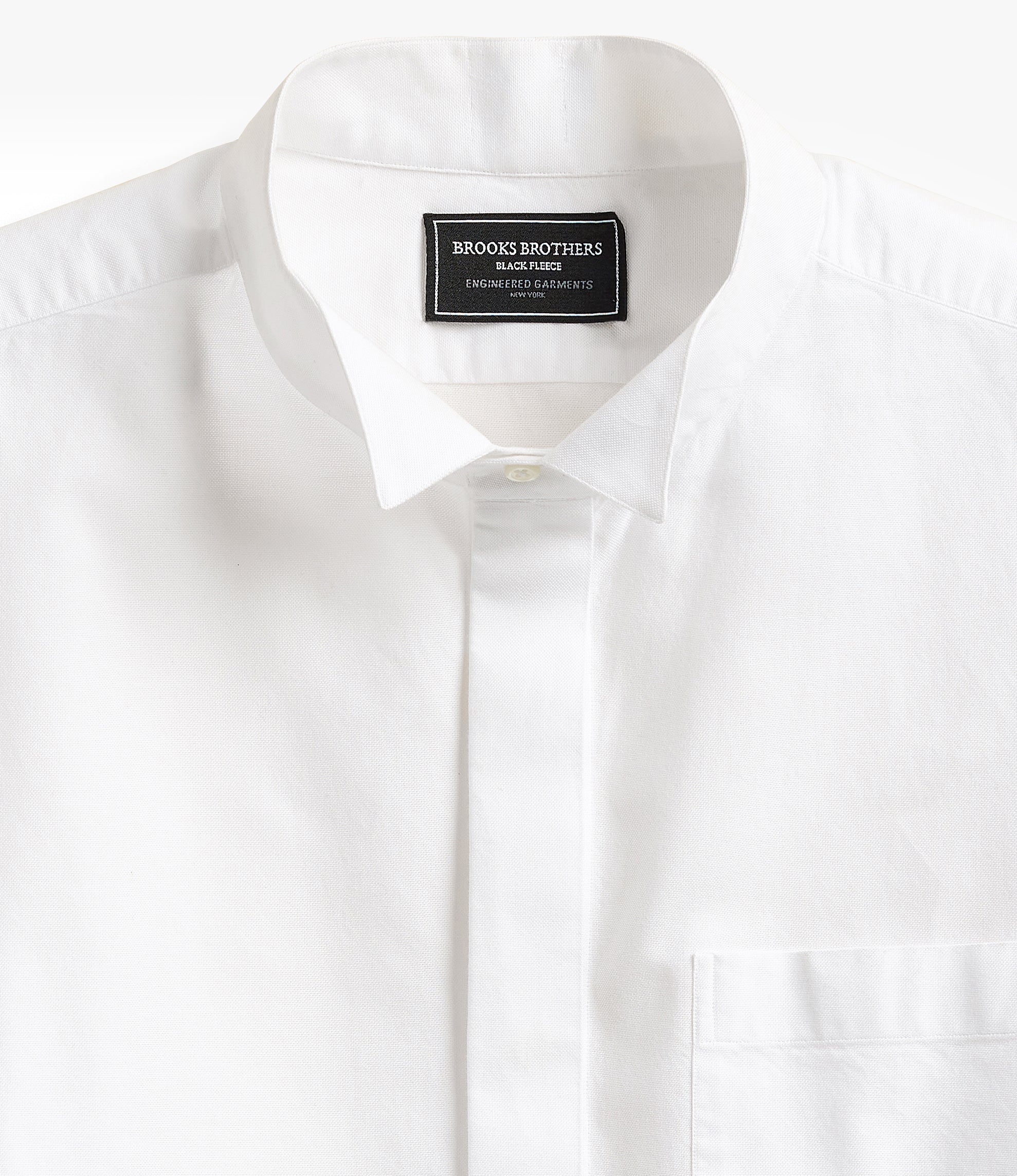 Oversized Wing Collar Shirt – White Oxford - Image 2