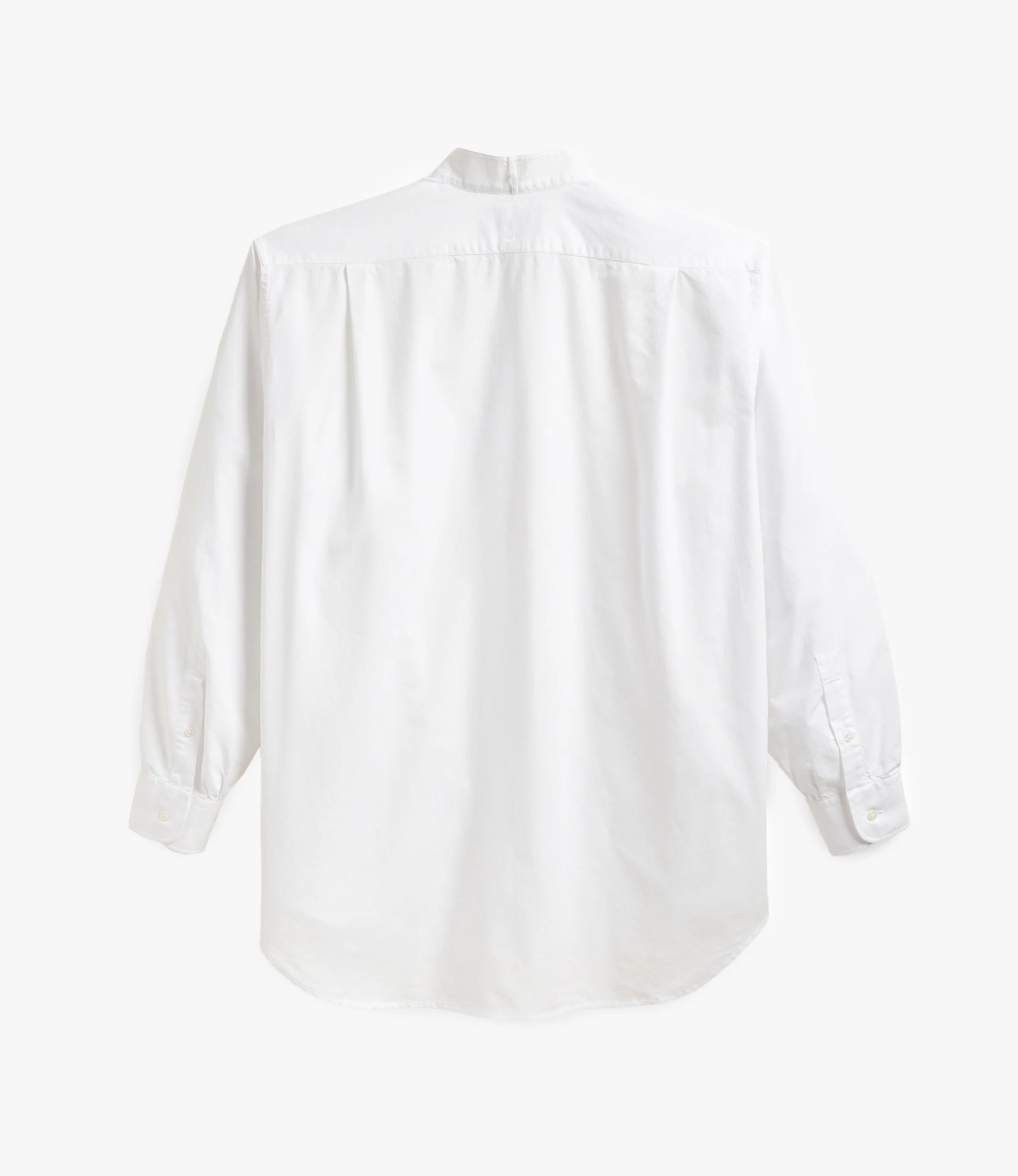 Oversized Wing Collar Shirt – White Oxford - Image 3