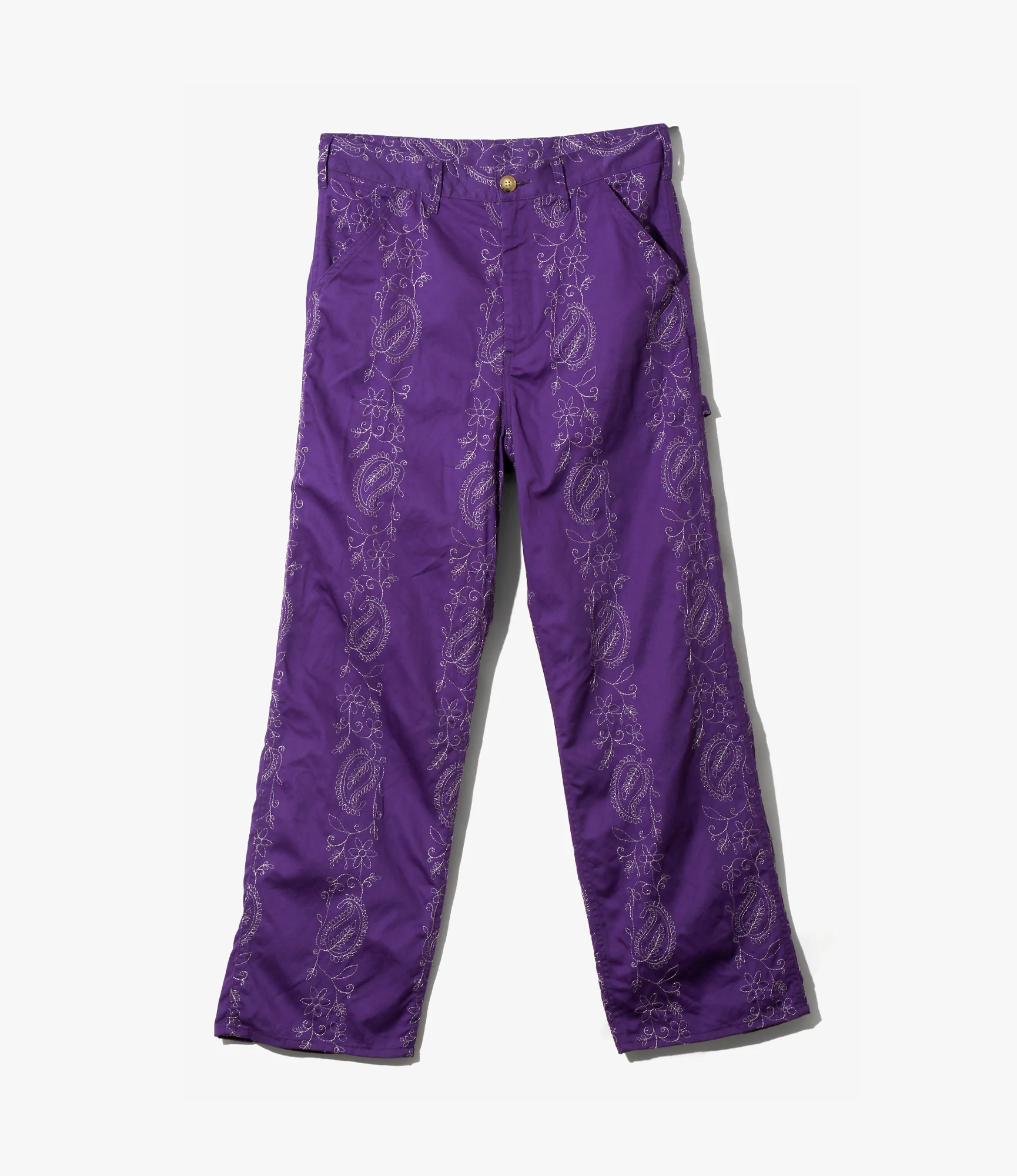 Painter Pant – Purple Embroidered Twill