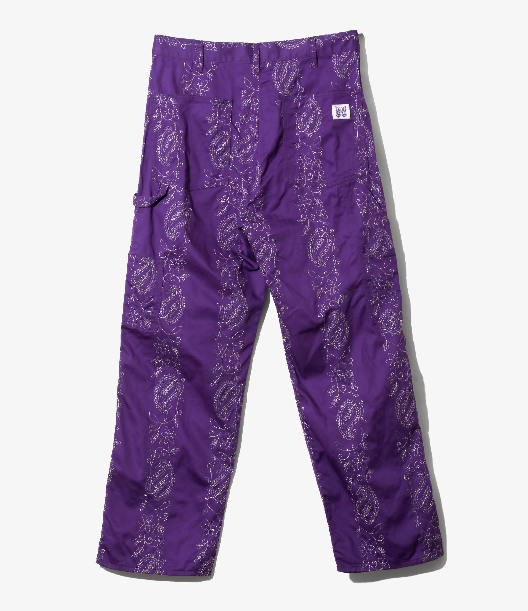 Painter Pant – Purple Embroidered Twill - Image 3