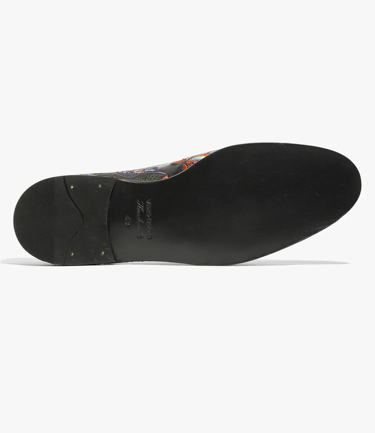 Papillon Embroidered Slip-On – Black Leather - Image 7