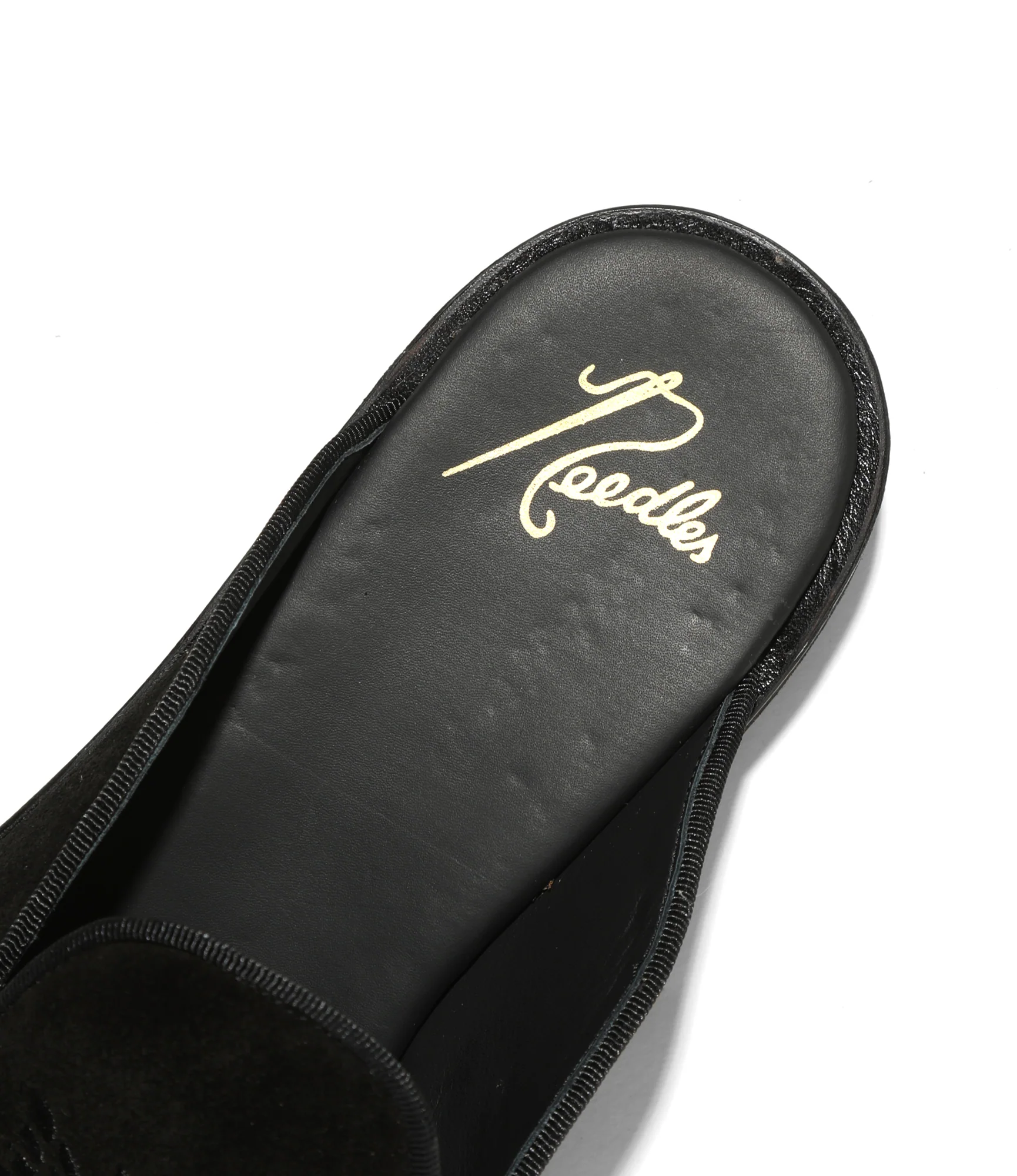 Papillon Embroidered Slip-In – Black Suede - Image 5