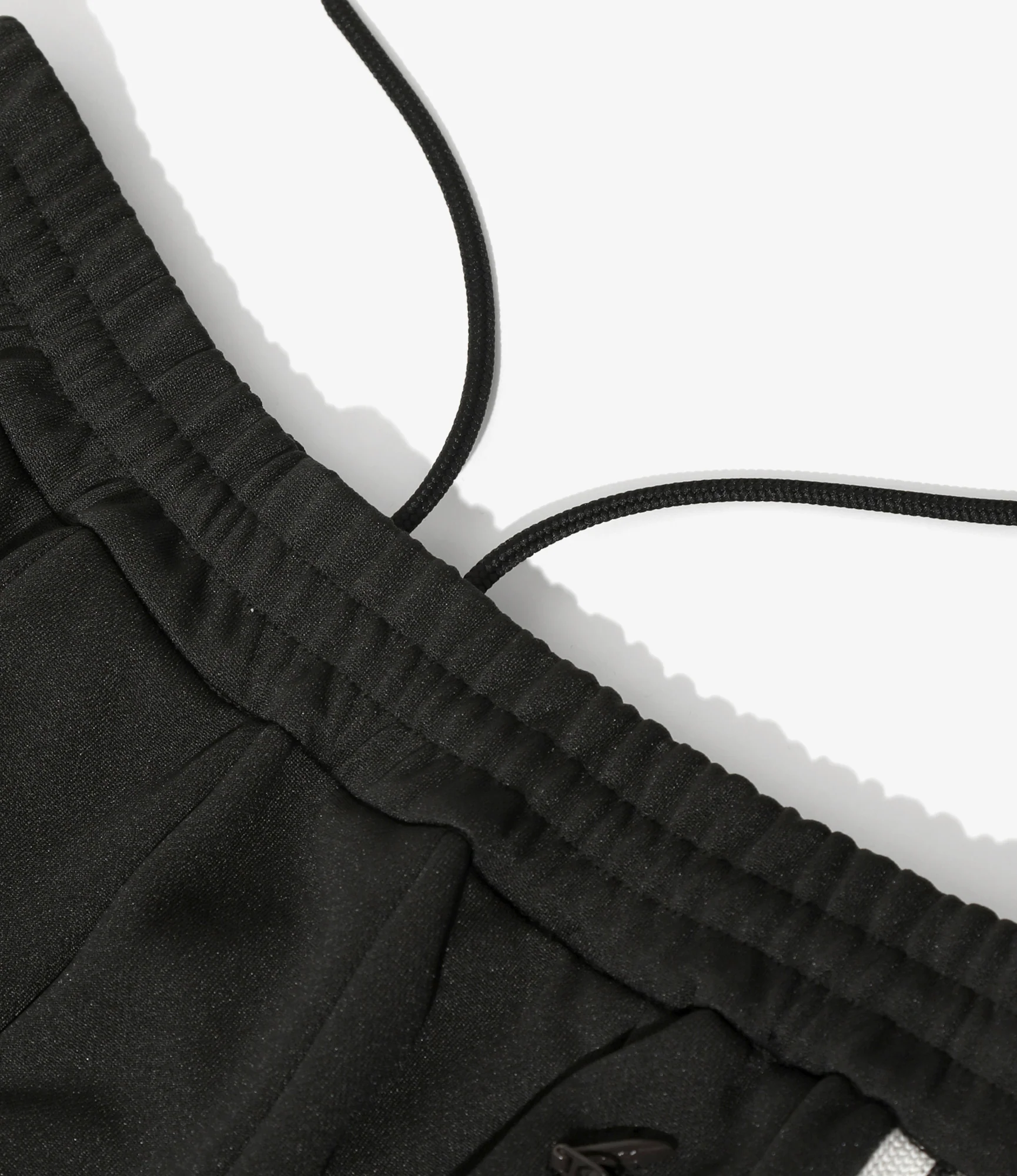 Pleated Track Skirt – Charcoal Poly Smooth - Image 3