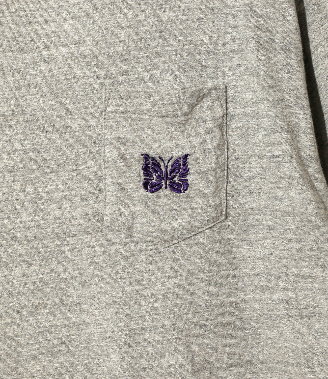 Pocket T-Shirt – Heather Grey Jersey - Image 2