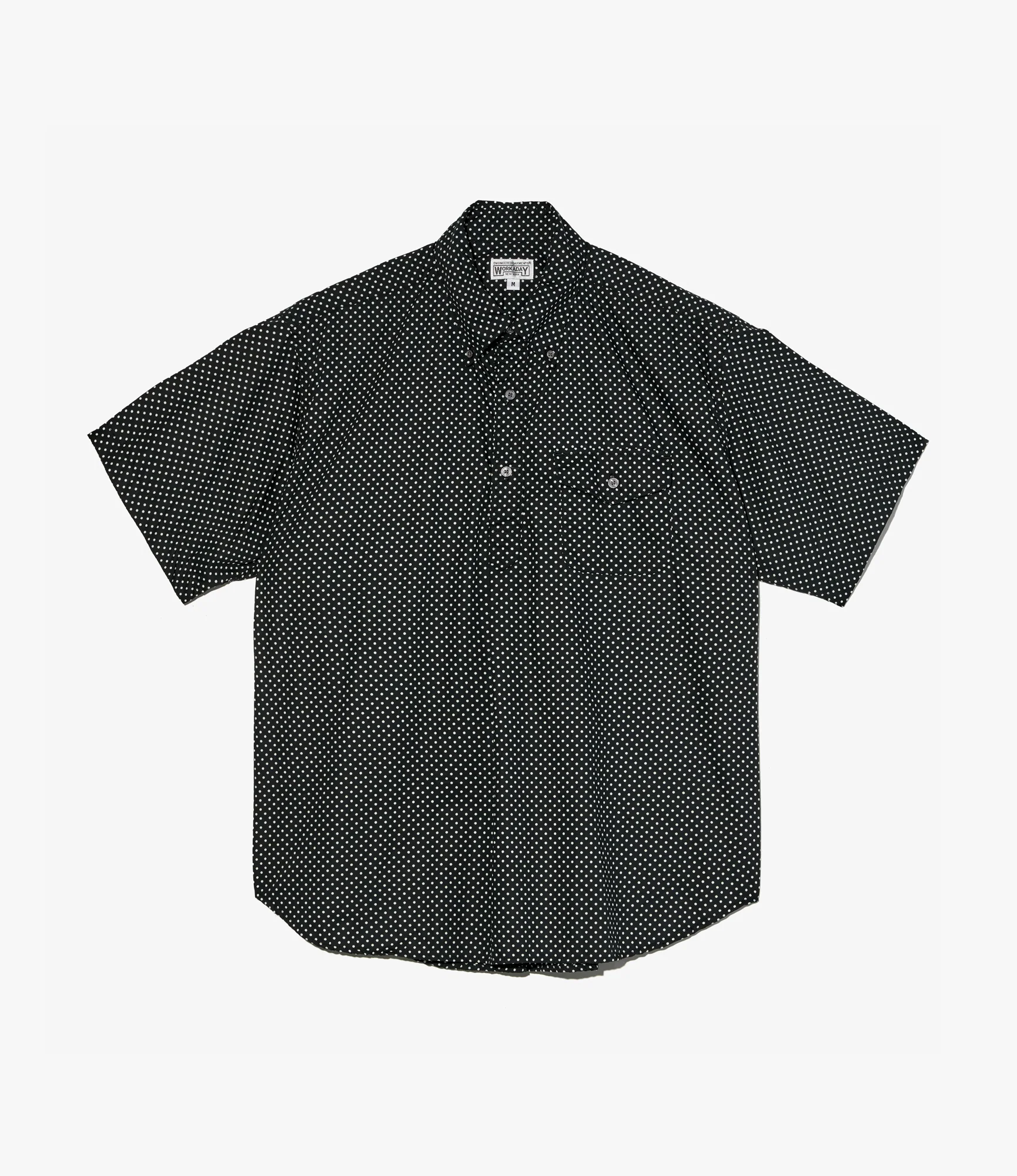 Popover Shirt – Black Polka Dot Broadcloth
