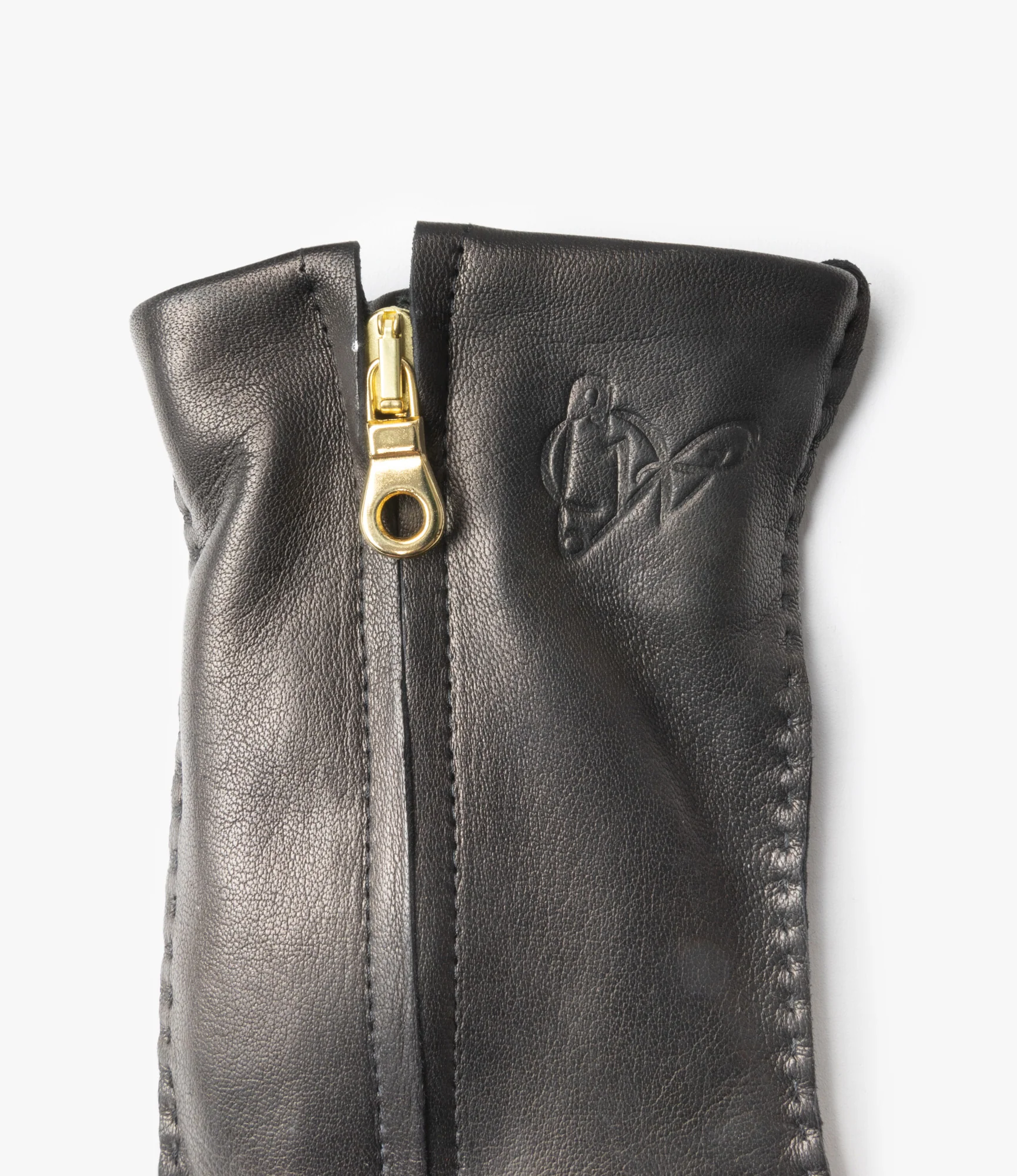 QR Lambskin Glove – Black - Image 5
