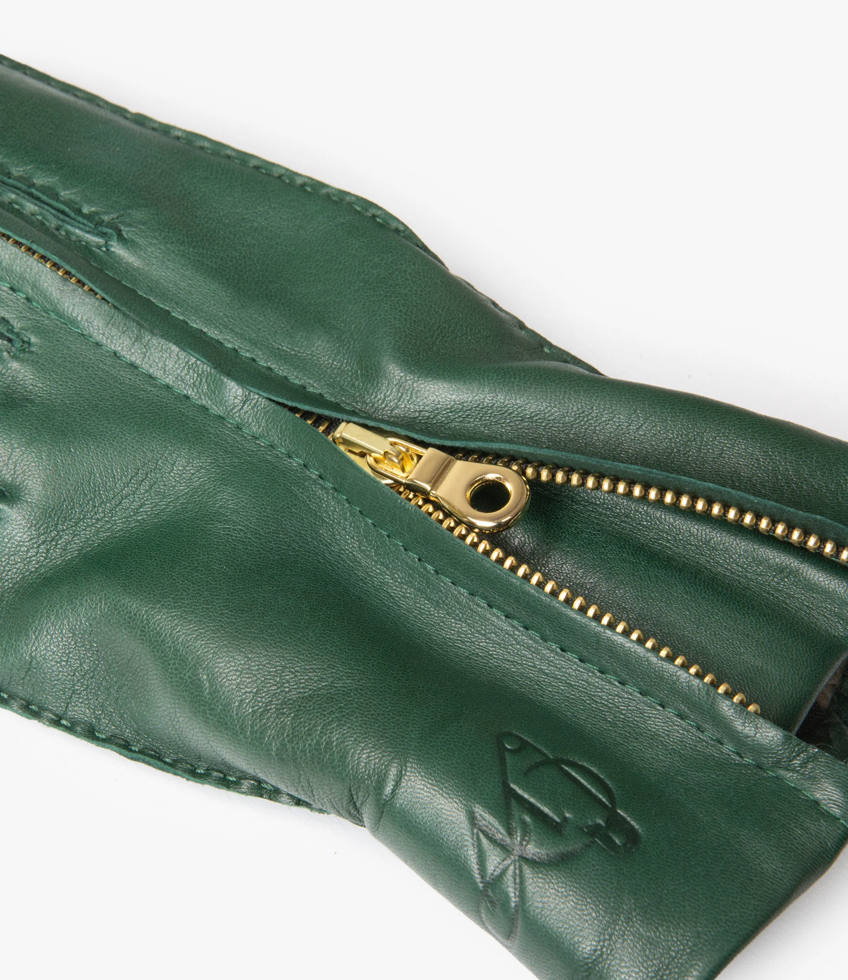 QR Lambskin Glove – Green - Image 4