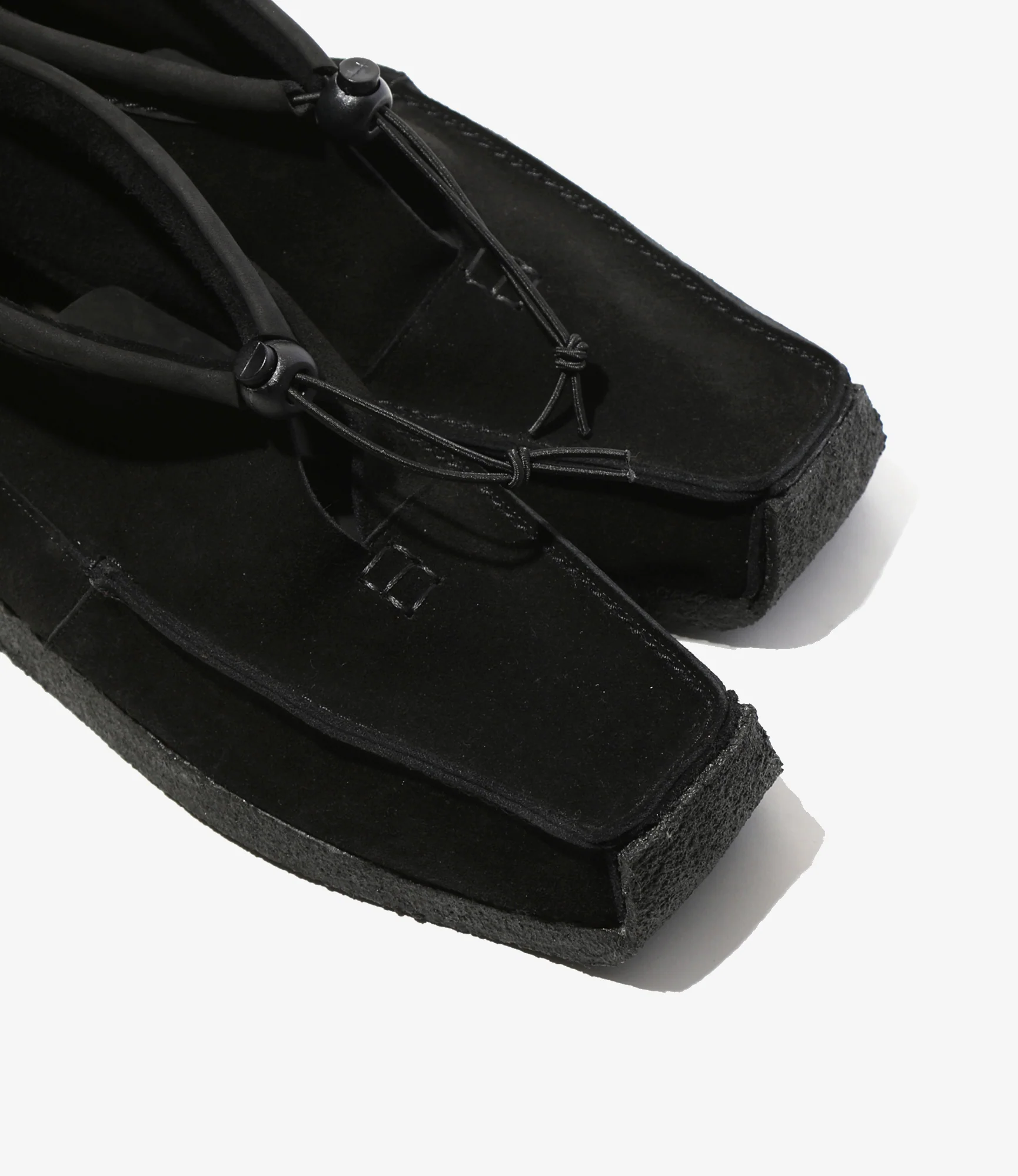 QR High Moccasin – Black Suede - Image 4