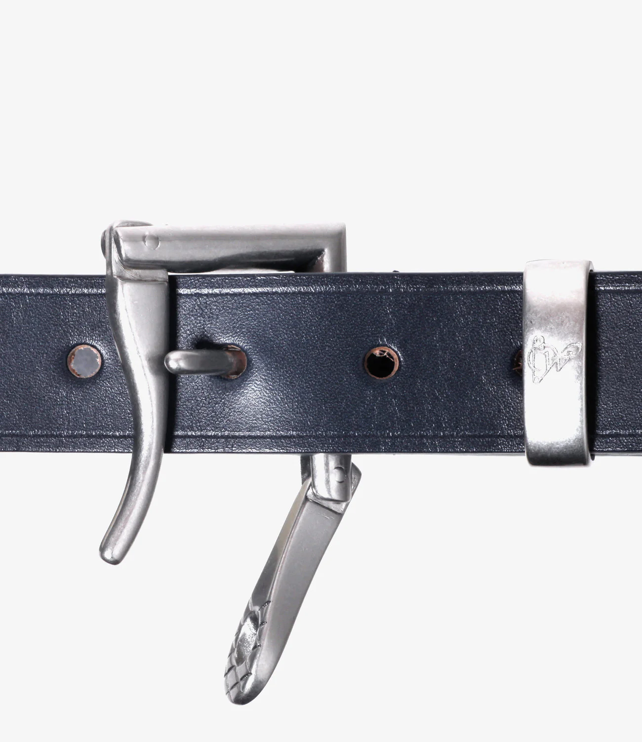 Quick Release Belt – Dark Navy Leather - Image 4