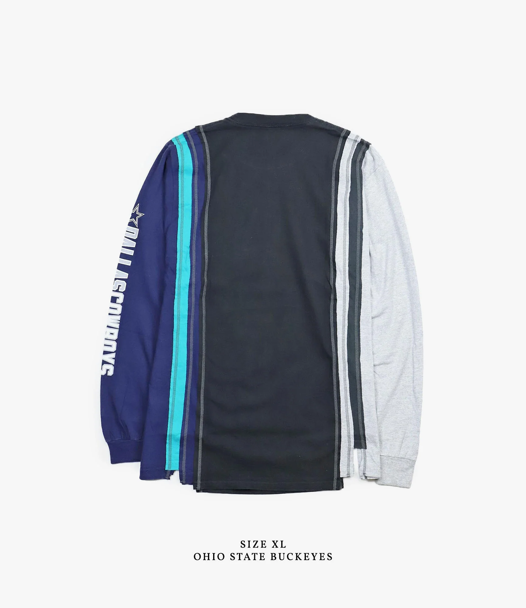 Long Sleeve 7 Cuts T-Shirt – Assorted College Prints - Image 12