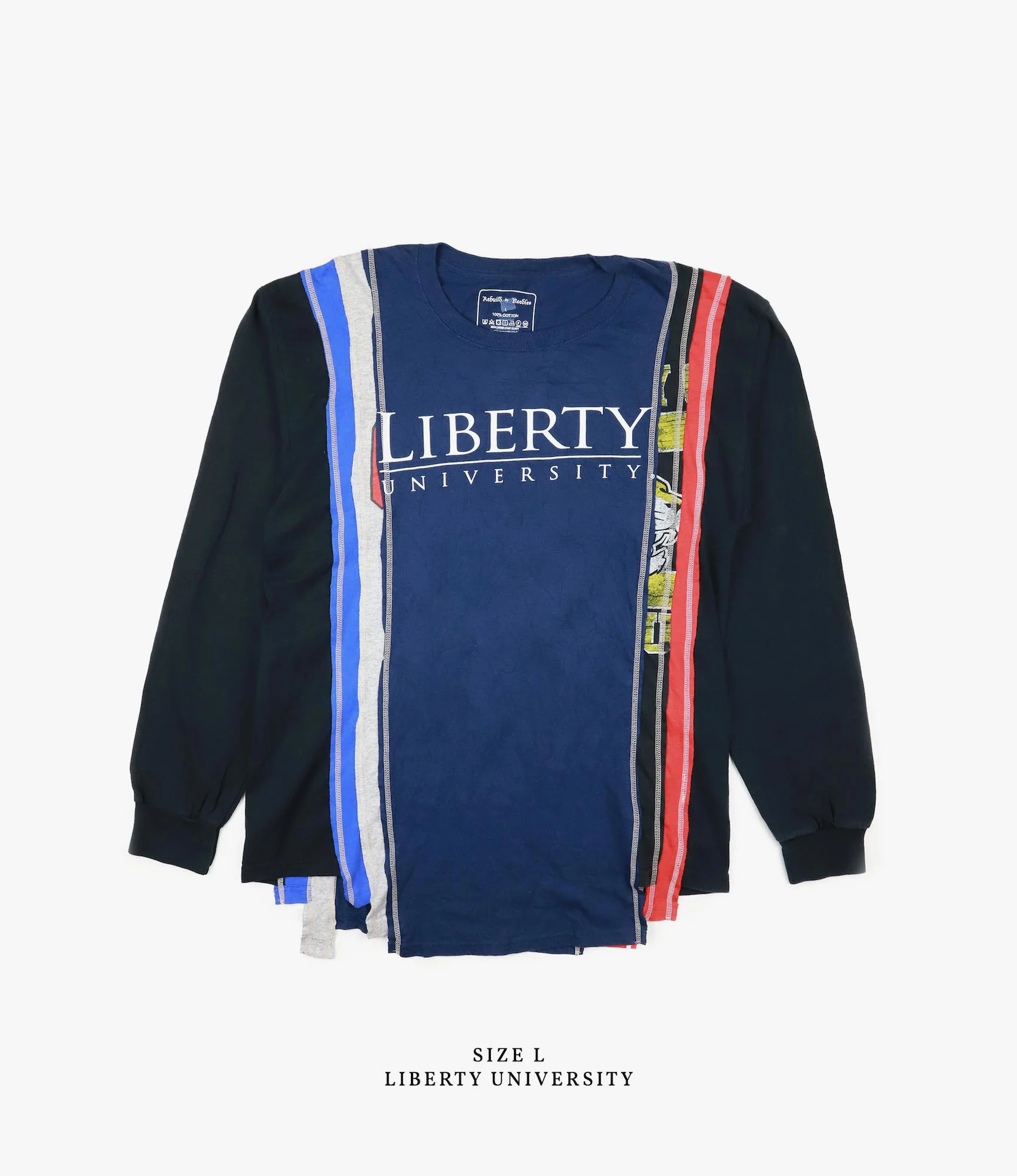 Long Sleeve 7 Cuts T-Shirt – Assorted College Prints - Image 9