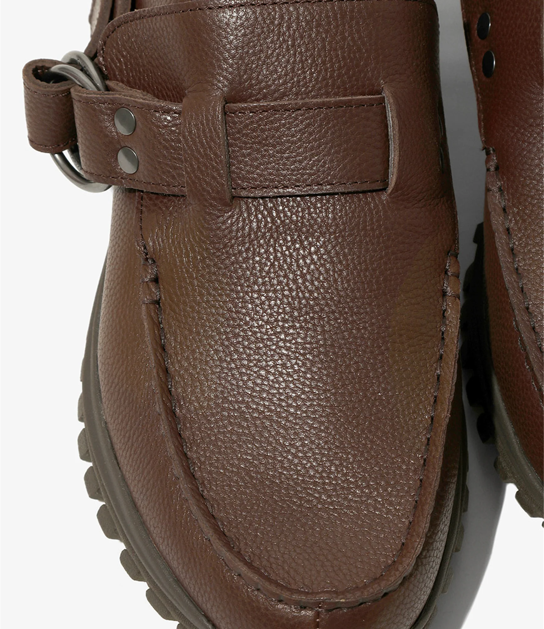 Ring Moc – Brown Full Grain Leather - Image 4