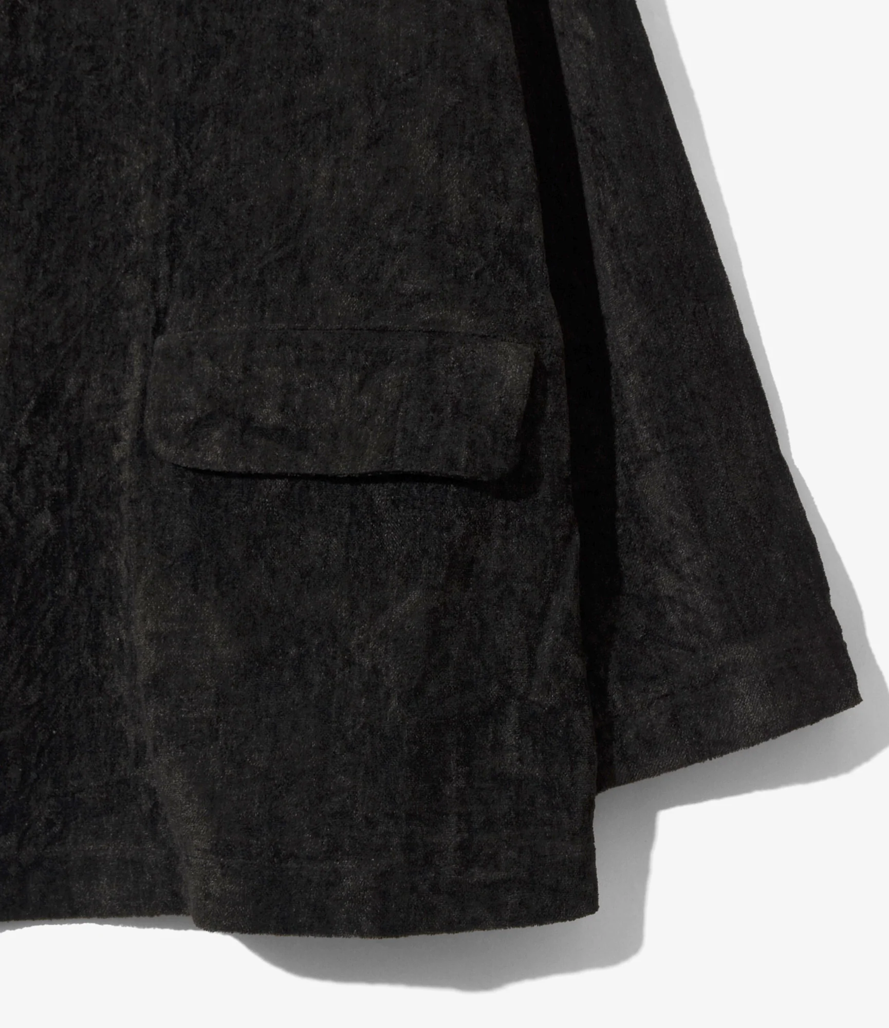 Round Collar Jacket – Black Velvet - Image 2