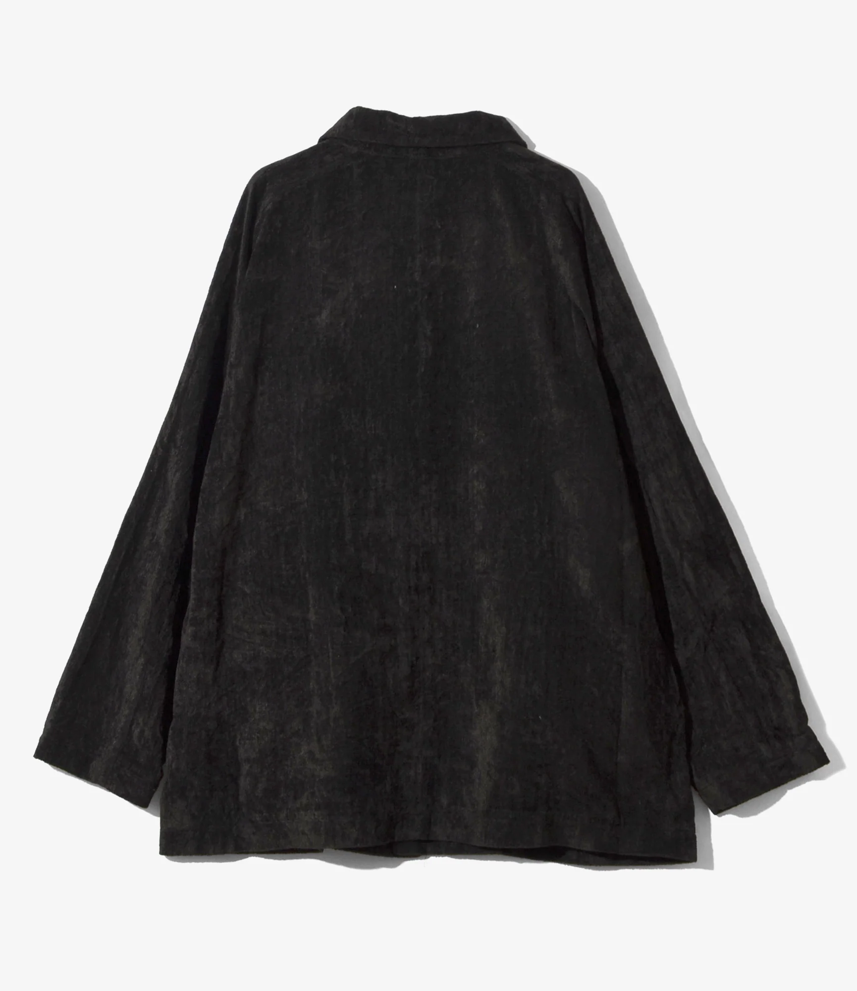 Round Collar Jacket – Black Velvet - Image 3