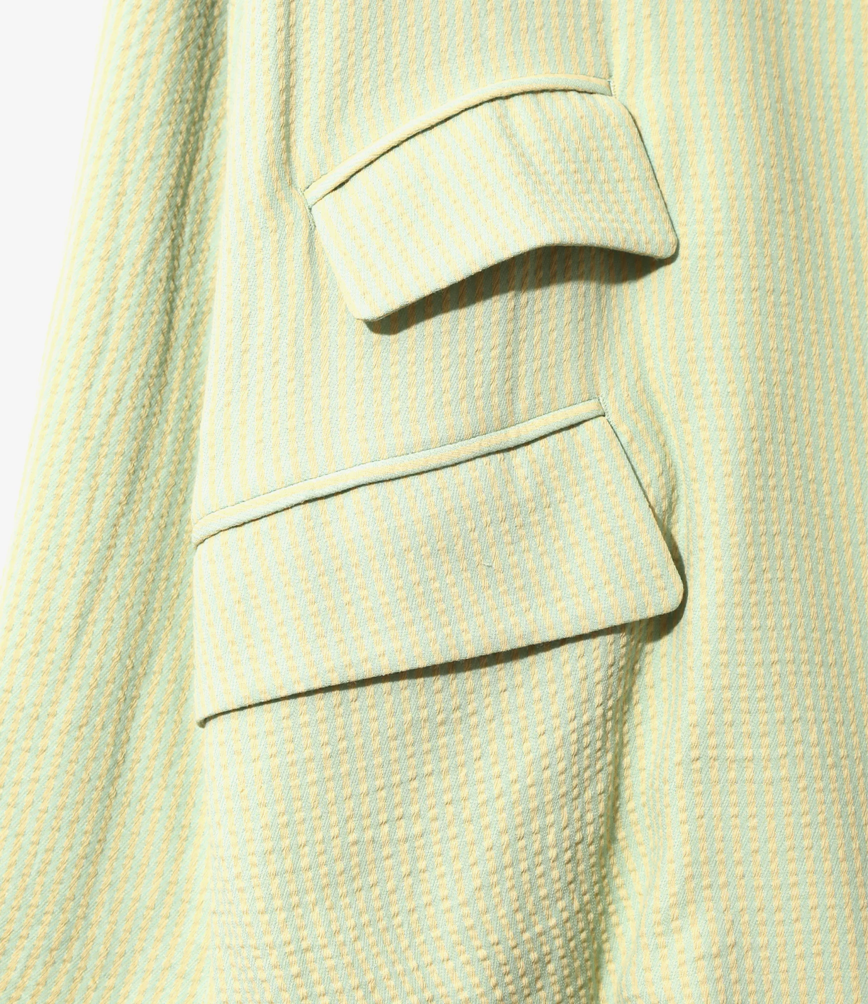 Sack Jacket – Ecru Striped Kersey - Image 2