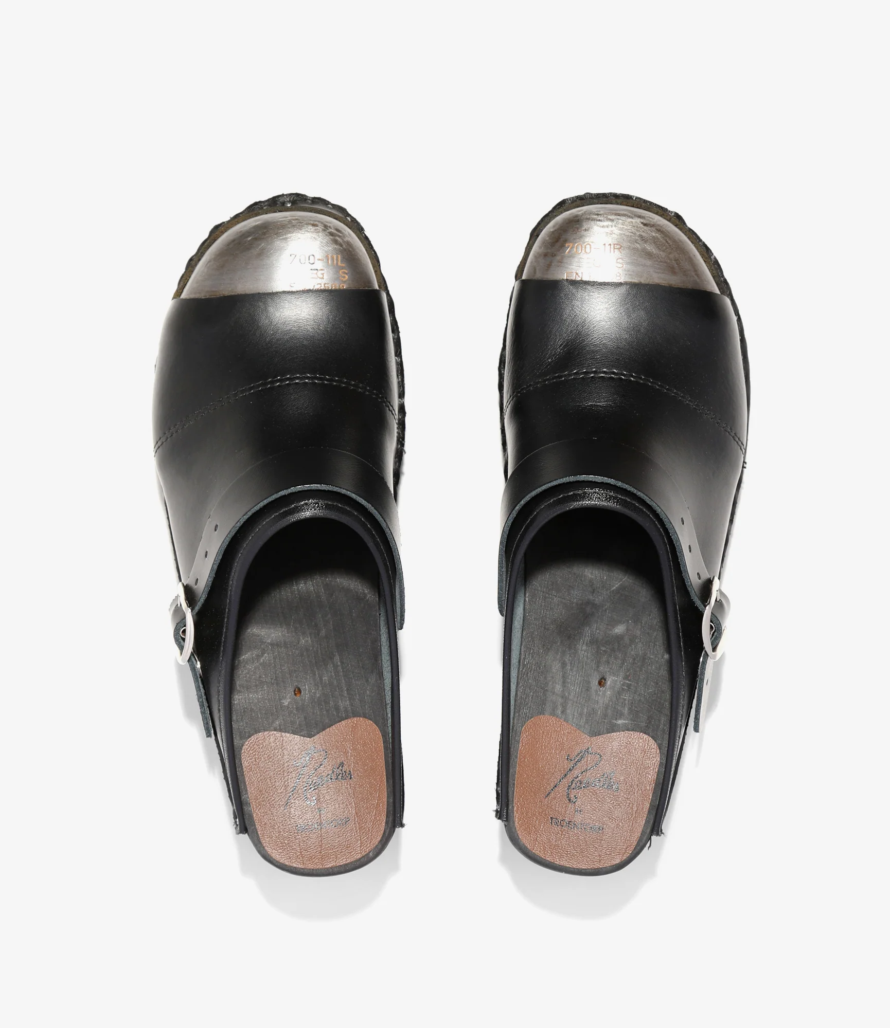 Steel Toe 'Safety' Clog – Black Leather - Image 3