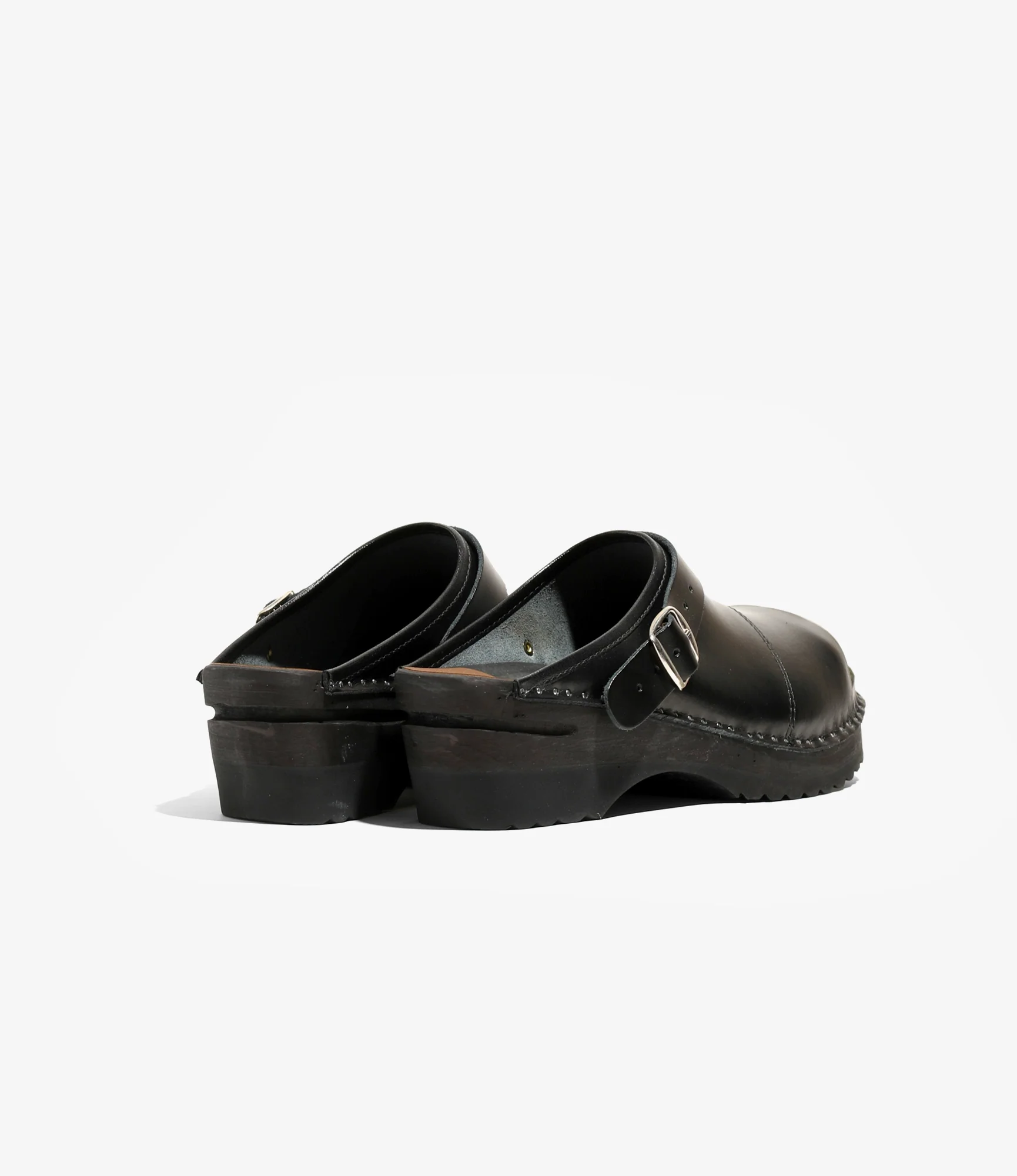 Steel Toe 'Safety' Clog – Black Leather - Image 6