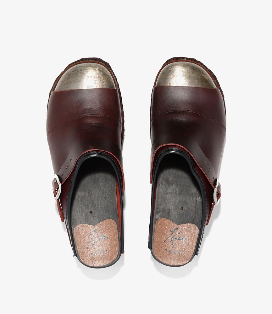 Steel Toe 'Safety' Clog – Bordeaux Leather - Image 3