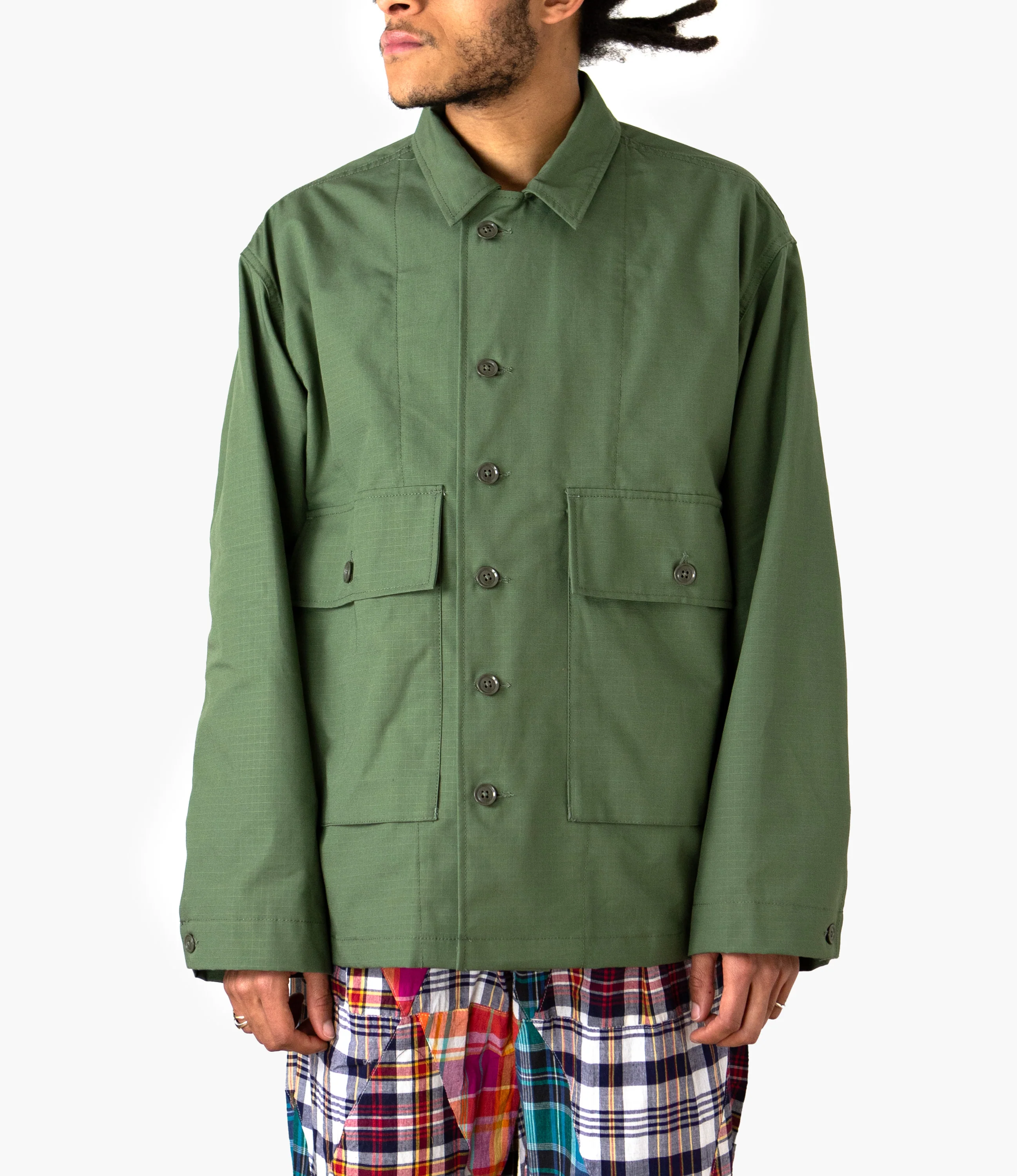 Sea Bees Jacket – Olive Ripstop Cotton - Image 4