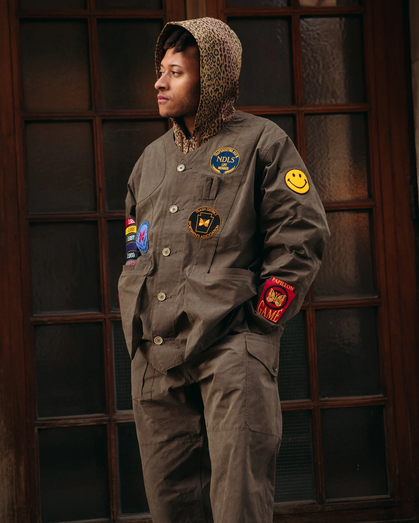 Shooting Jacket – Brown Waxed Cloth - Image 2