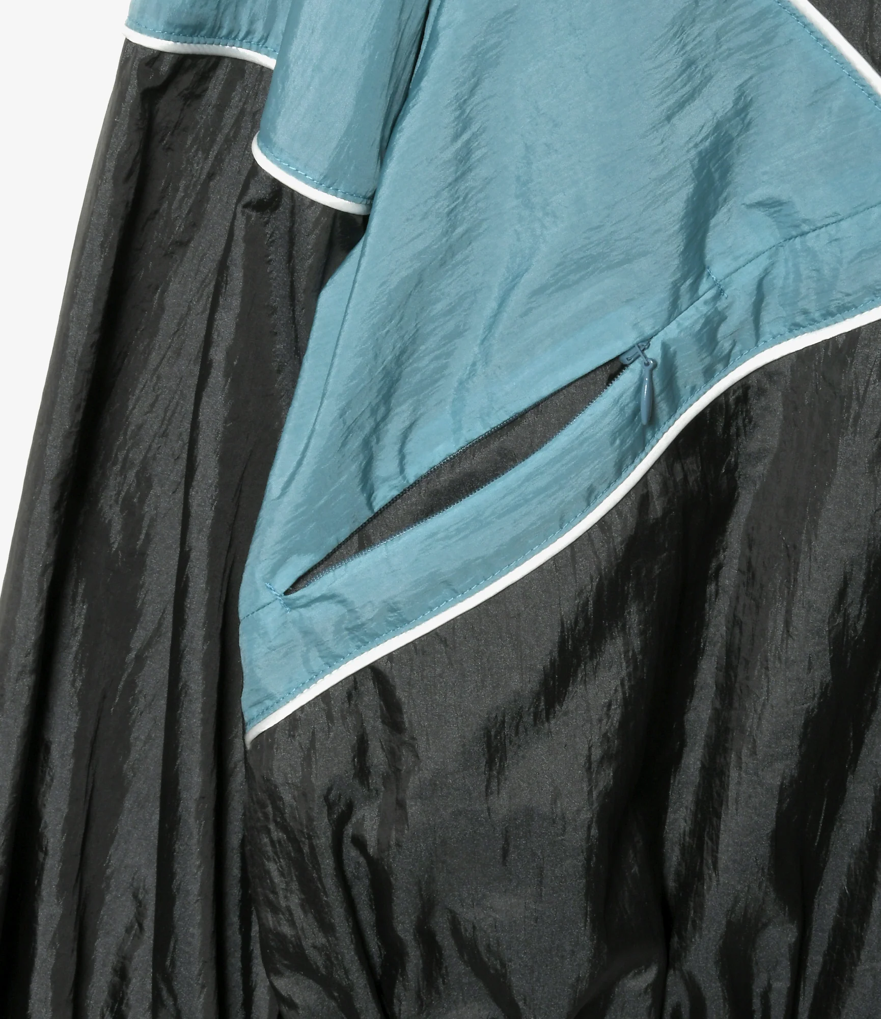 Short Track Jacket – Charcoal Nylon - Image 3