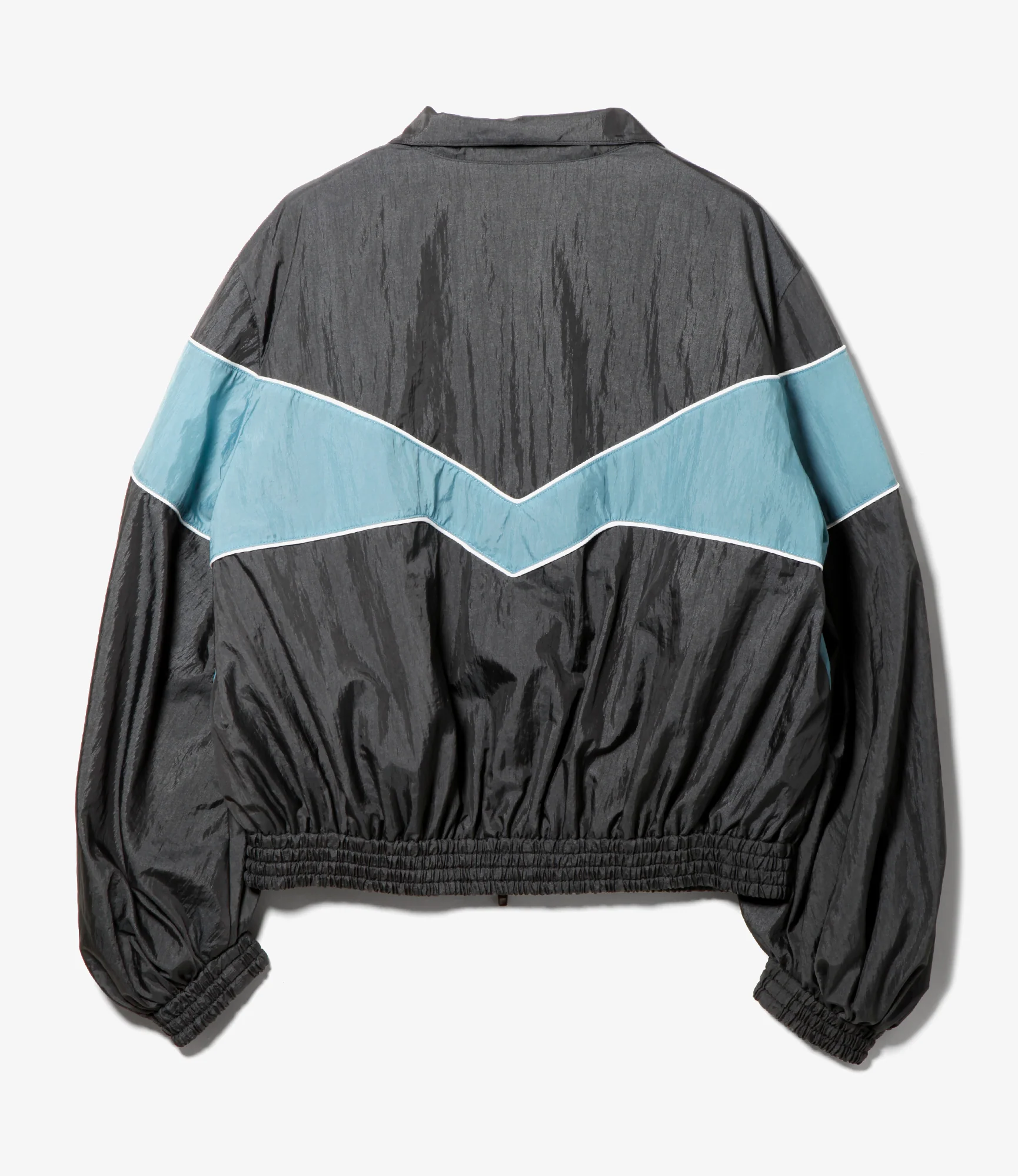 Short Track Jacket – Charcoal Nylon - Image 4