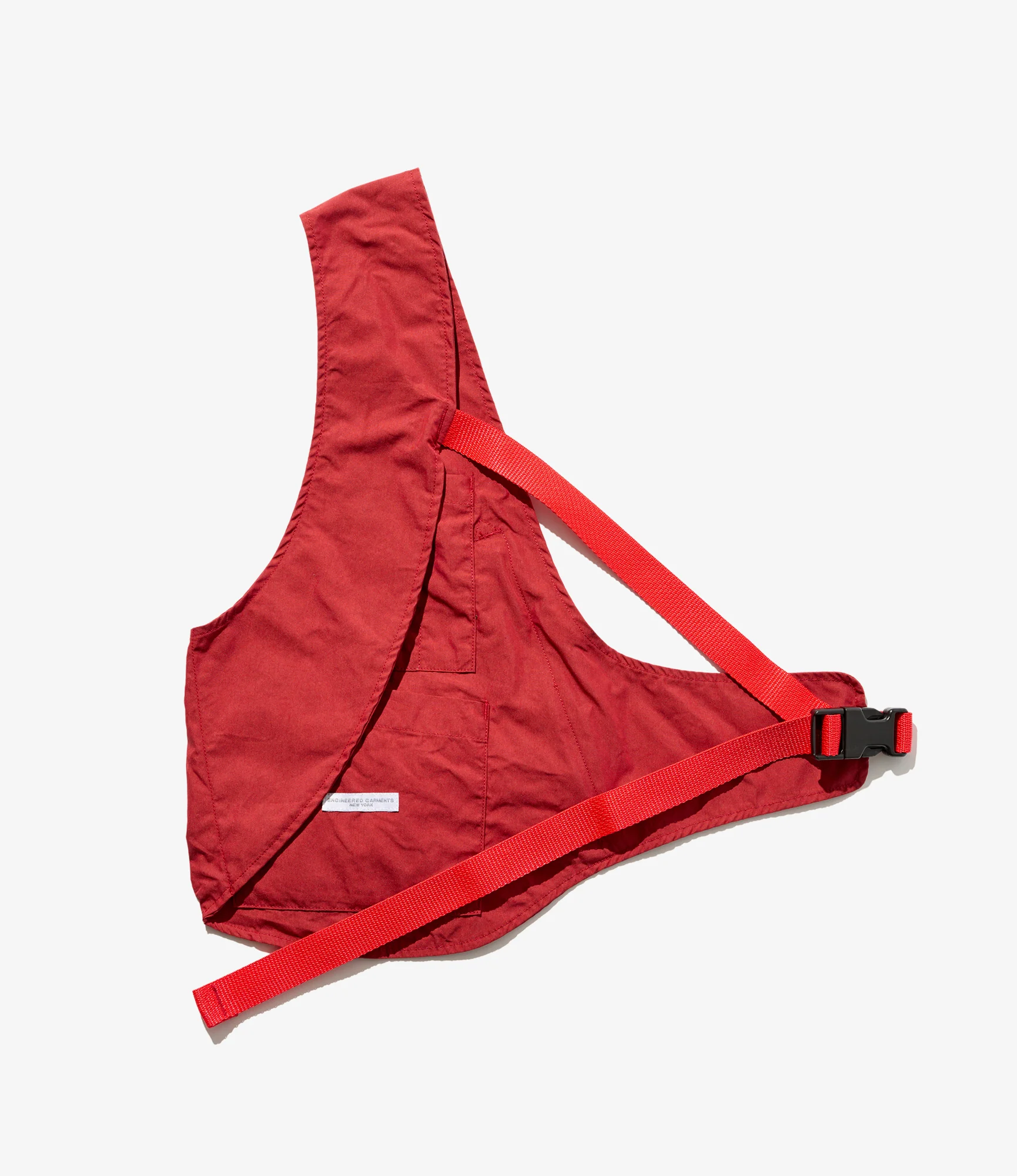 Shoulder Vest – Red Lightweight Nyco Poplin - Image 3