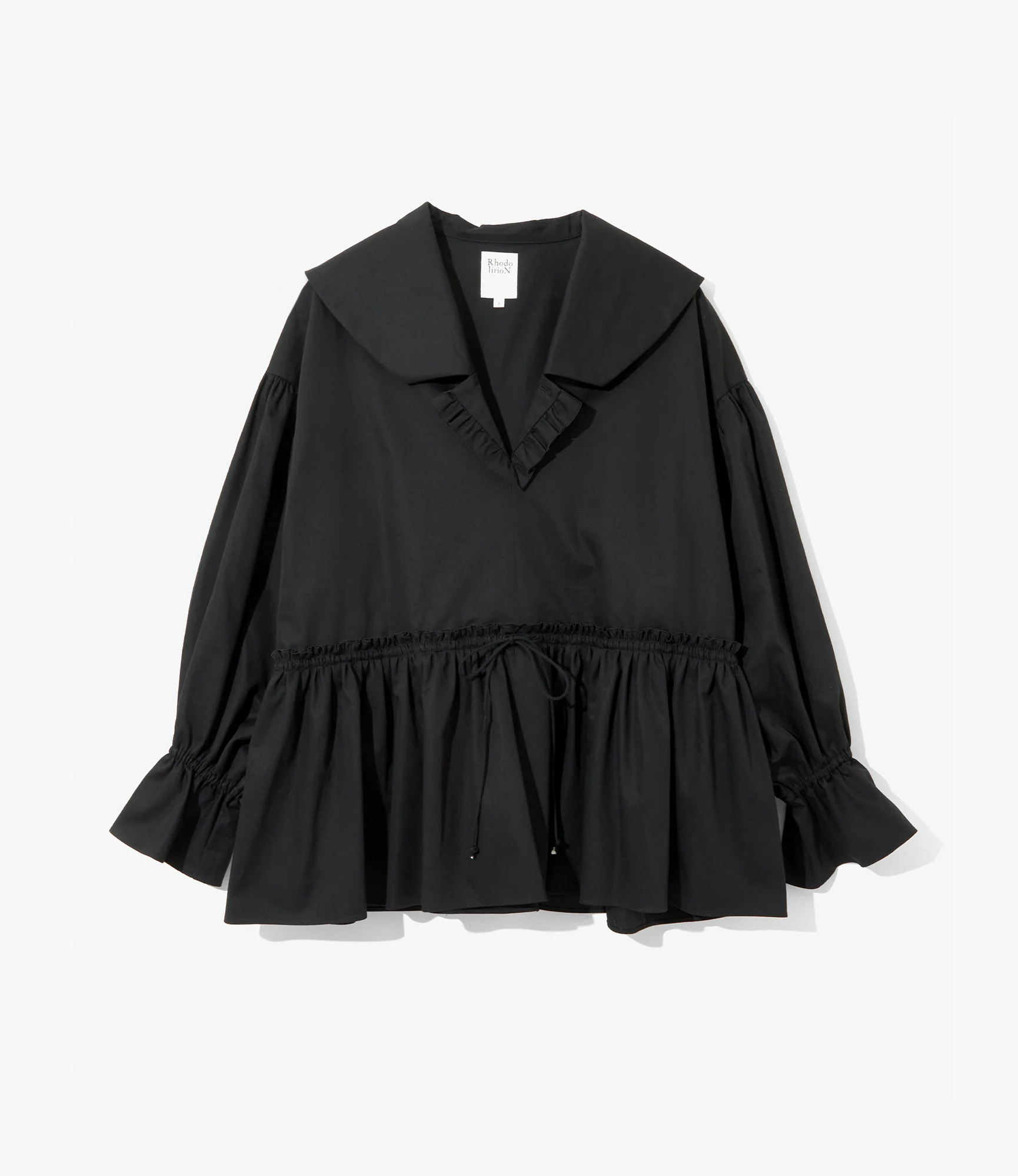 Single-Tiered Smock – Black Twill