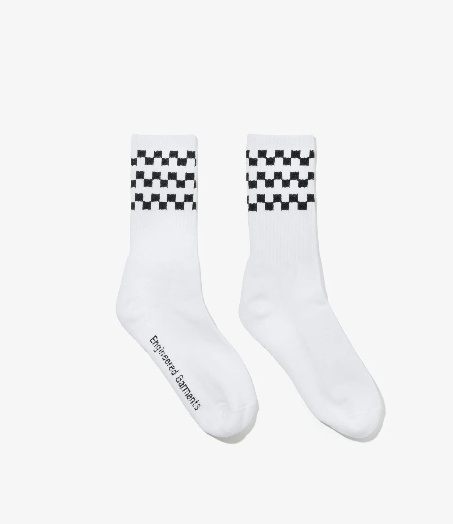 Checker Socks – White - Image 2
