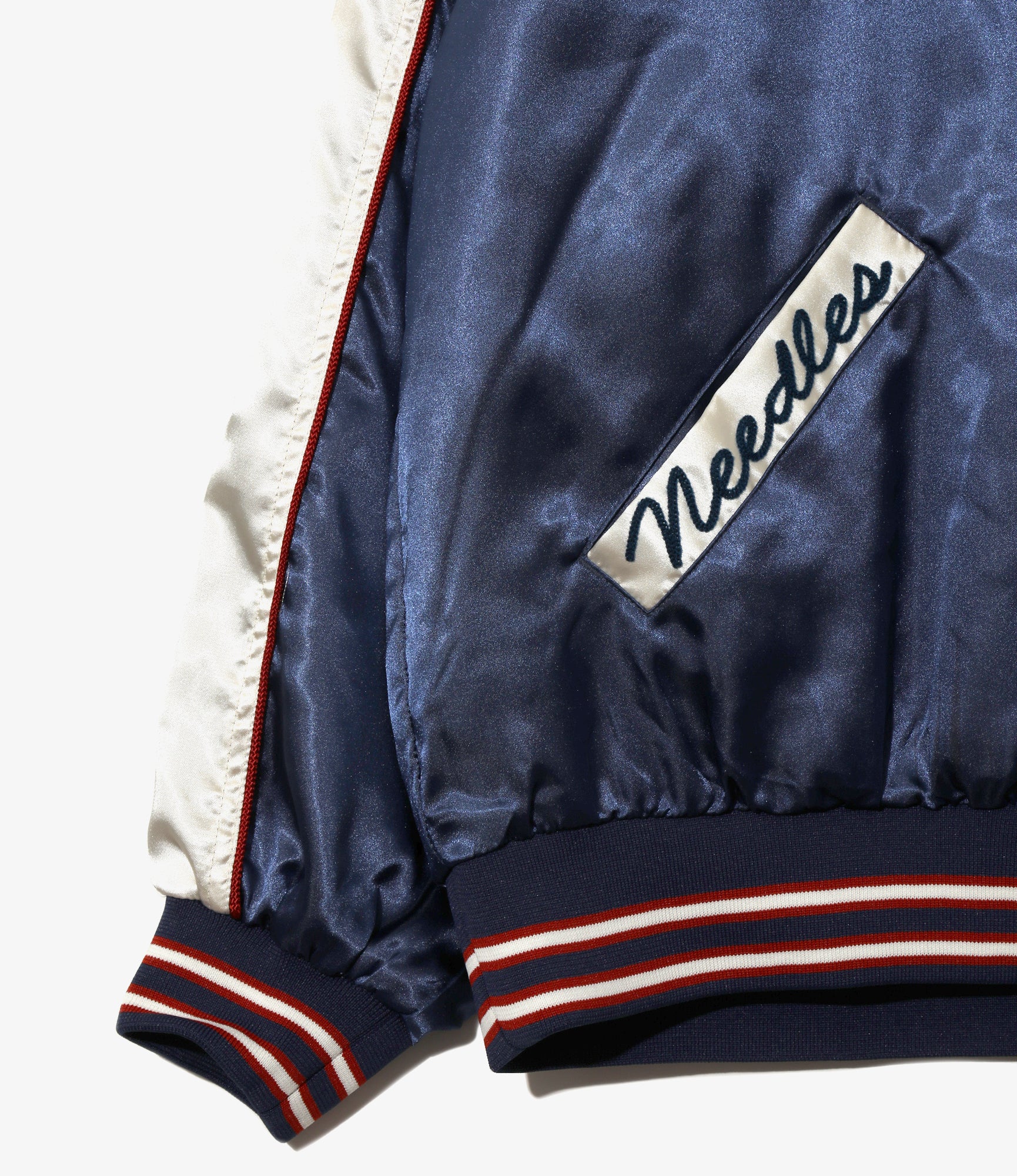 Stadium Jacket – Navy Sateen - Image 3