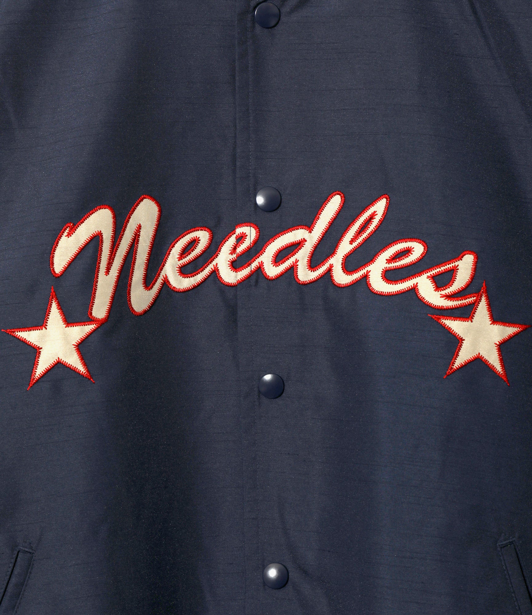 Stadium Jacket – Navy Shantung - Image 2