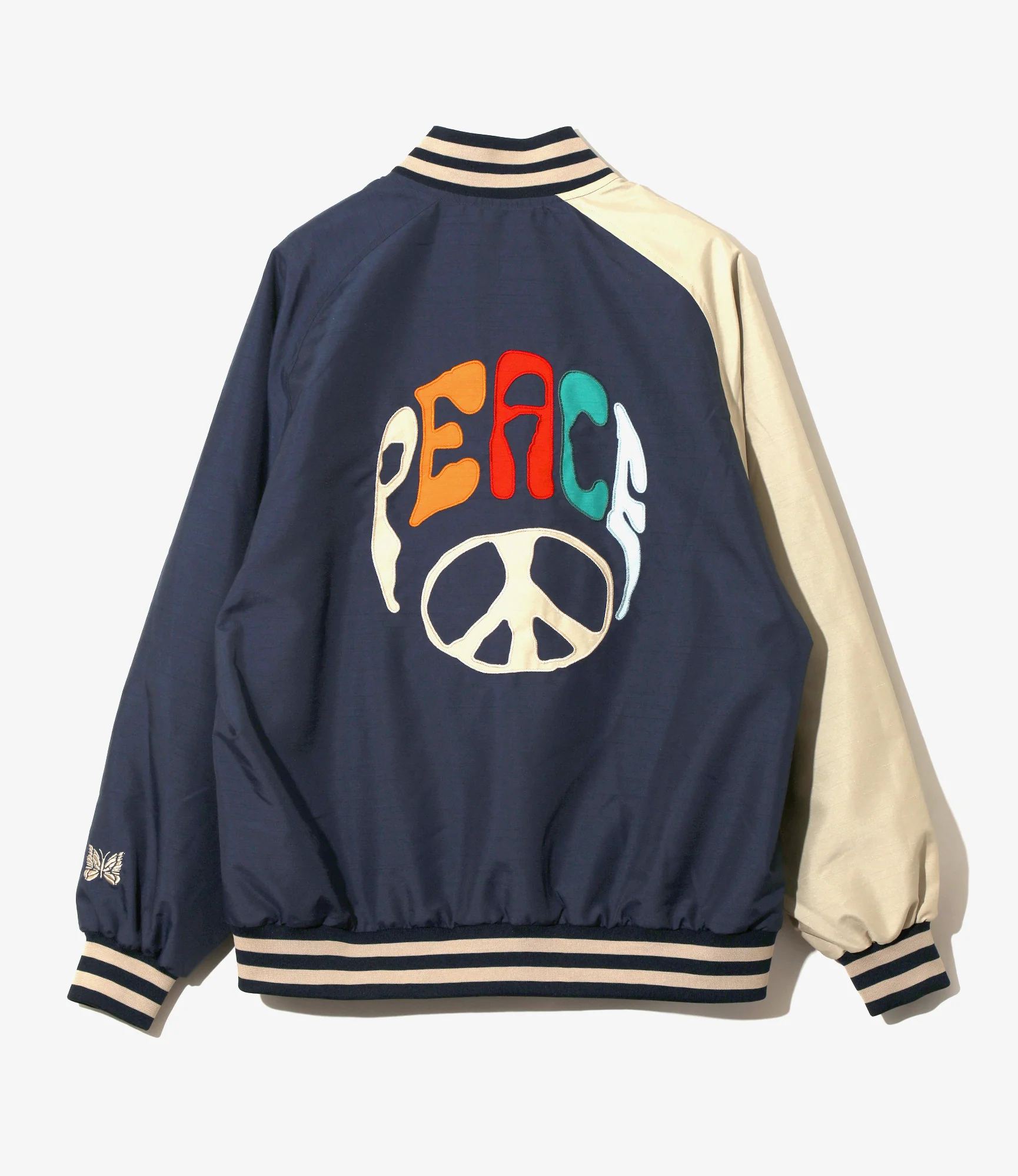 Stadium Jacket – Navy Shantung - Image 3