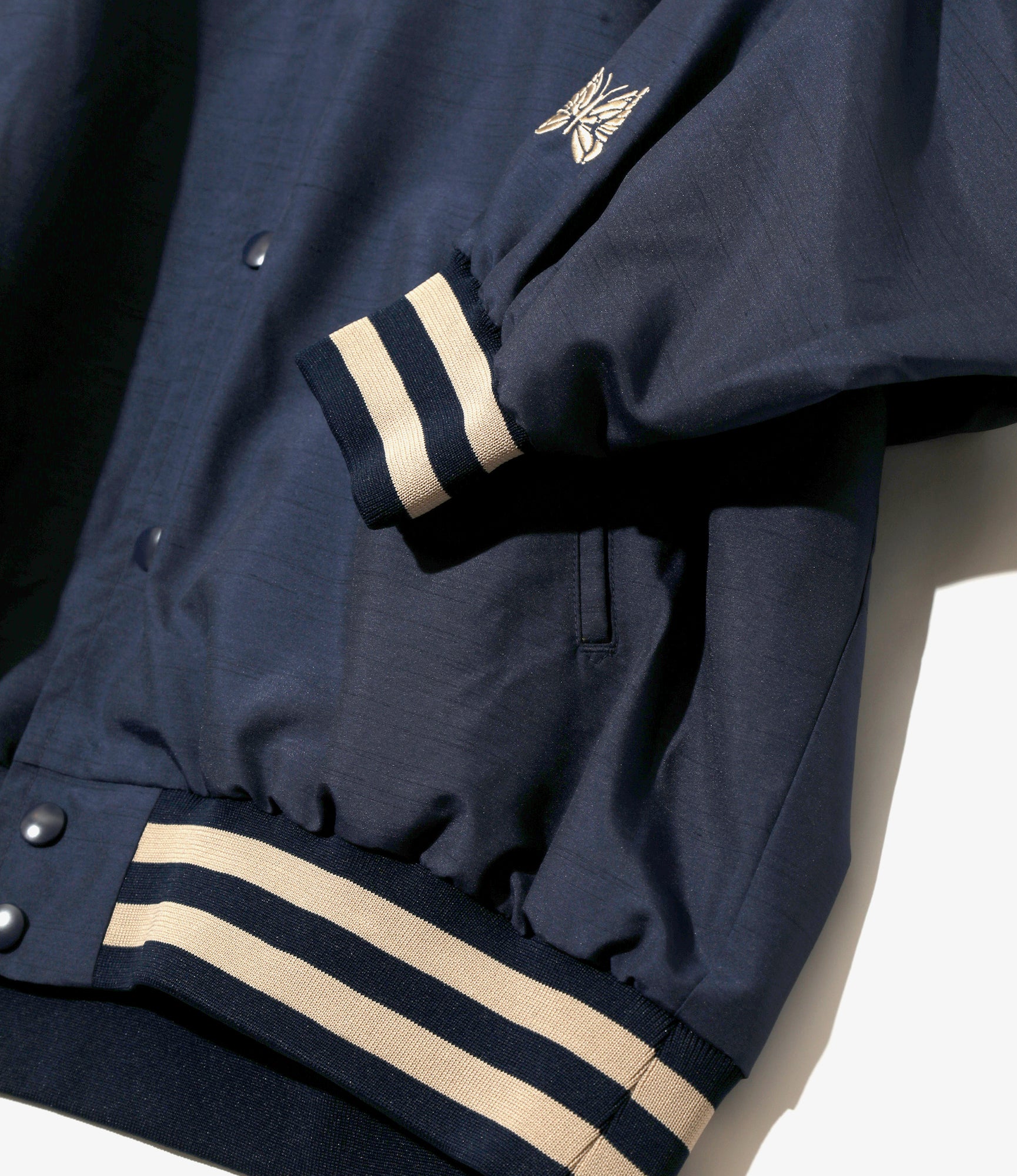 Stadium Jacket – Navy Shantung - Image 5