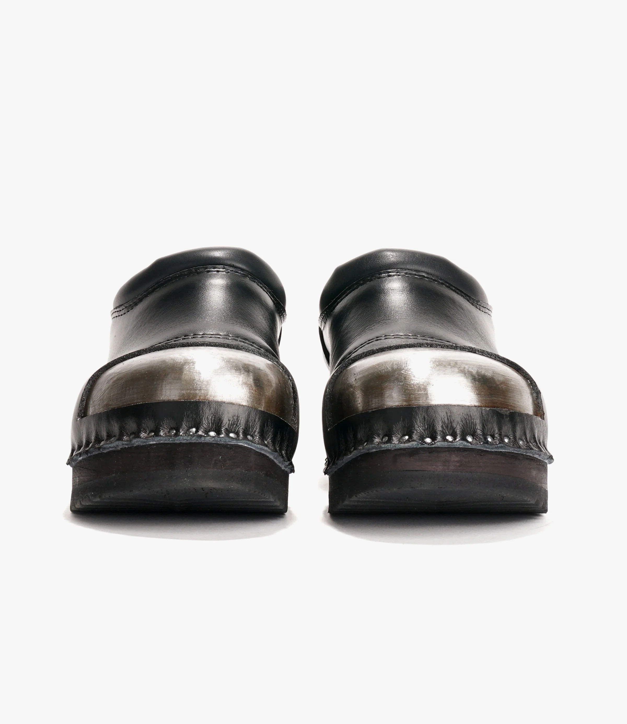Steel Toe 'Picasso' Clog – Black Leather - Image 3