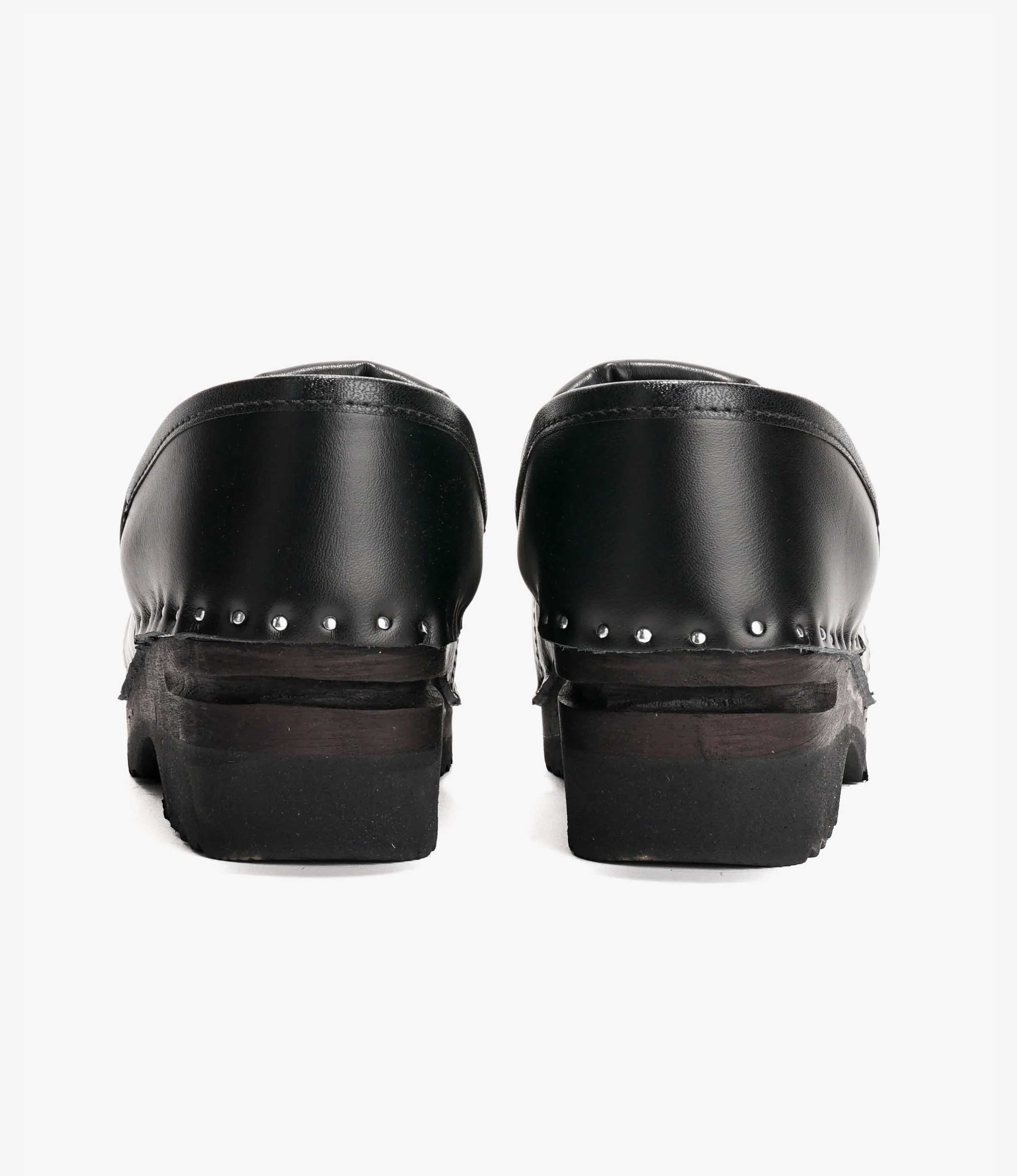 Steel Toe 'Picasso' Clog – Black Leather - Image 4