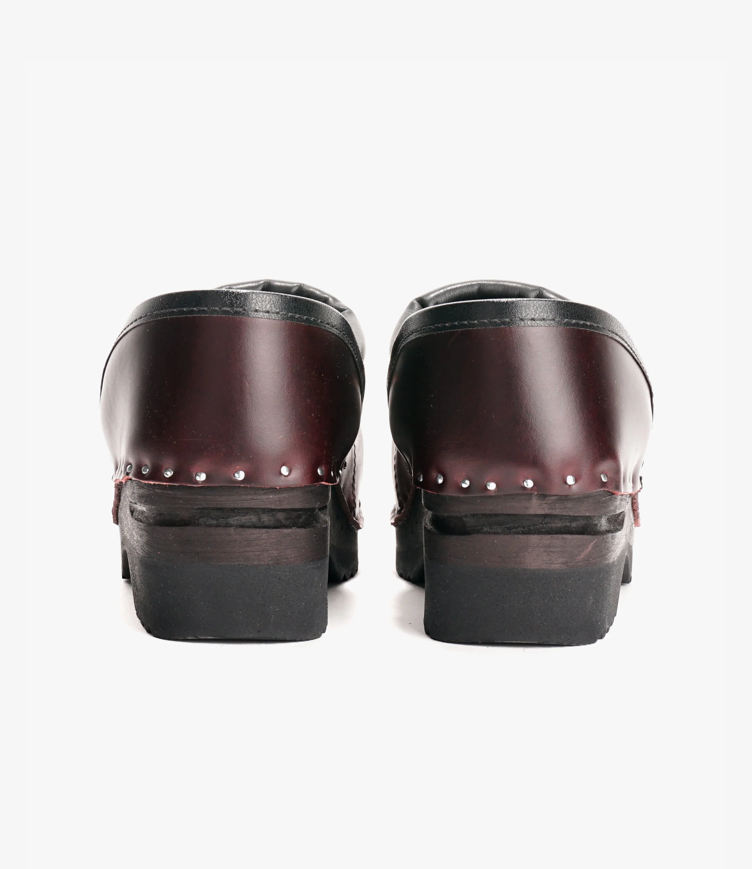 Steel Toe 'Picasso' Clog – Bordeaux Leather - Image 5
