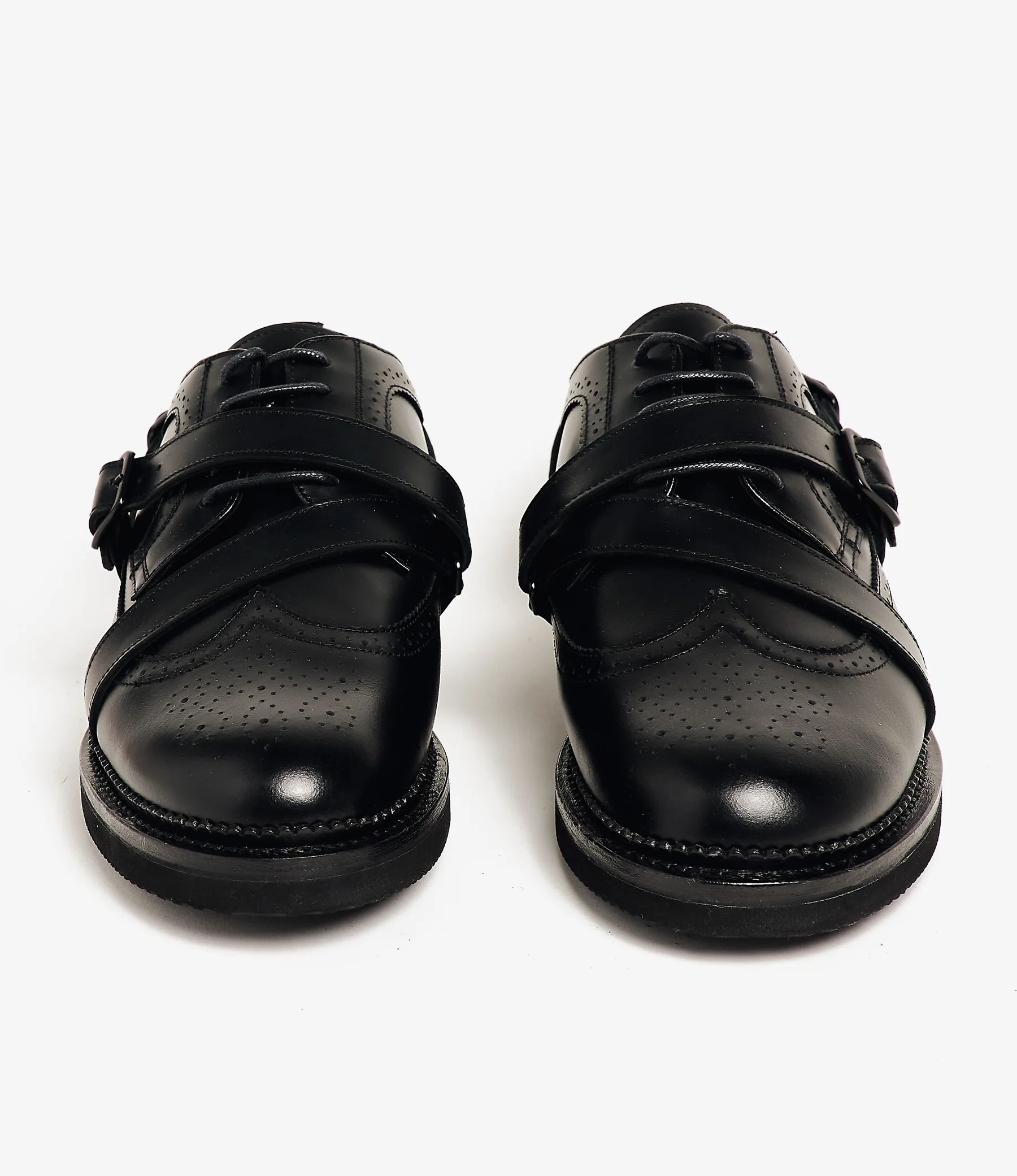 Strap Wingtip – Black Leather - Image 4