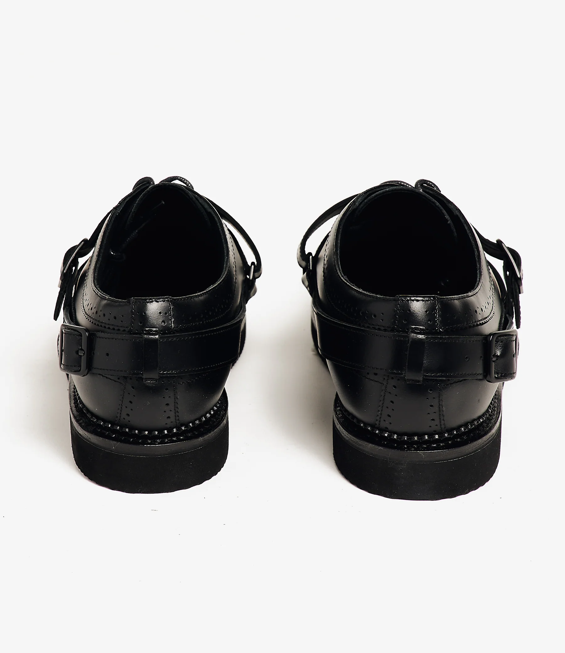 Strap Wingtip – Black Leather - Image 5