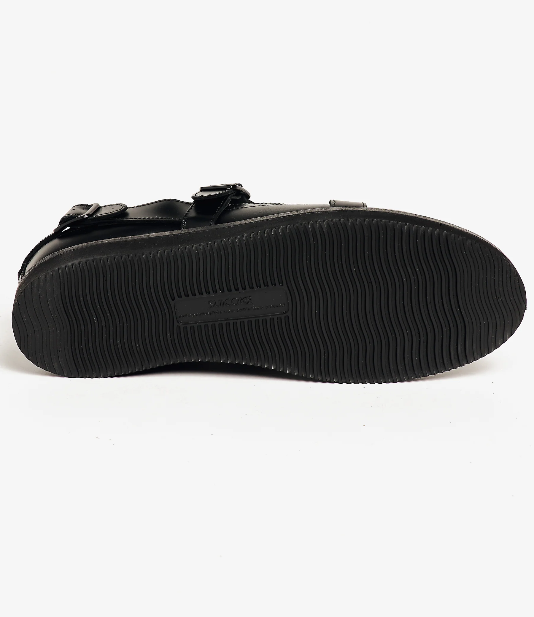 Strap Wingtip – Black/White Leather - Image 6