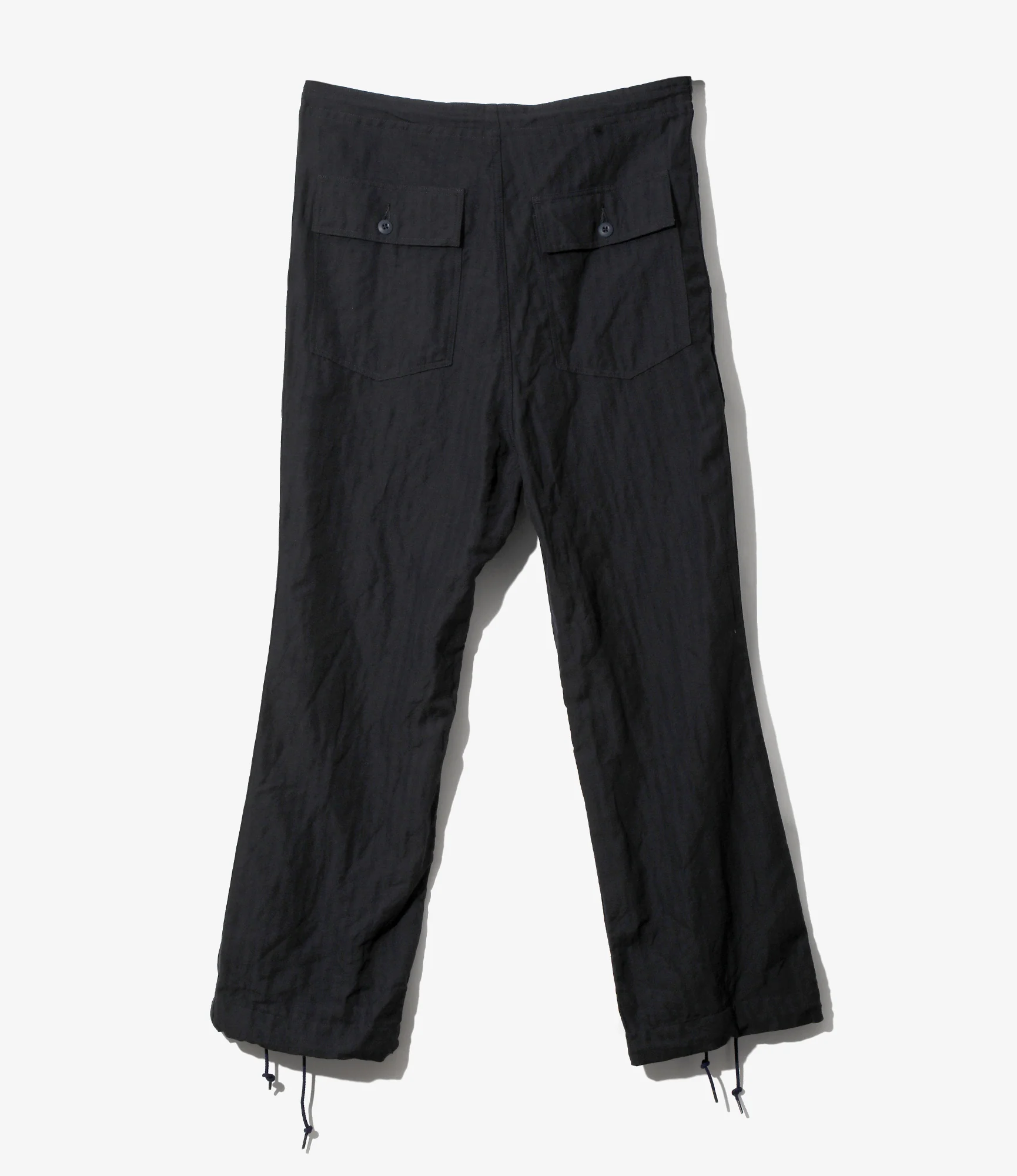 String Fatigue Pant – Navy Herringbone Wool/Linen - Image 4